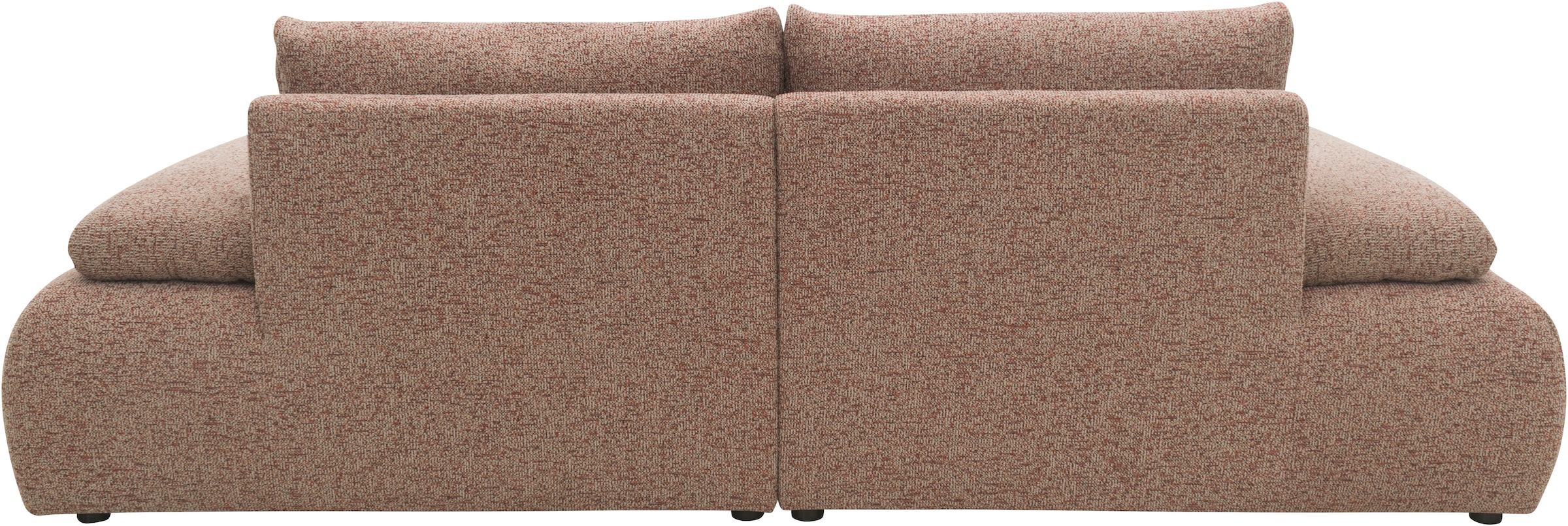 DOMO collection Big-Sofa »Évora Megasofa Breite 244 cm« Federkern, inkl. Armlehnenverstellung, Struktur grob, rust