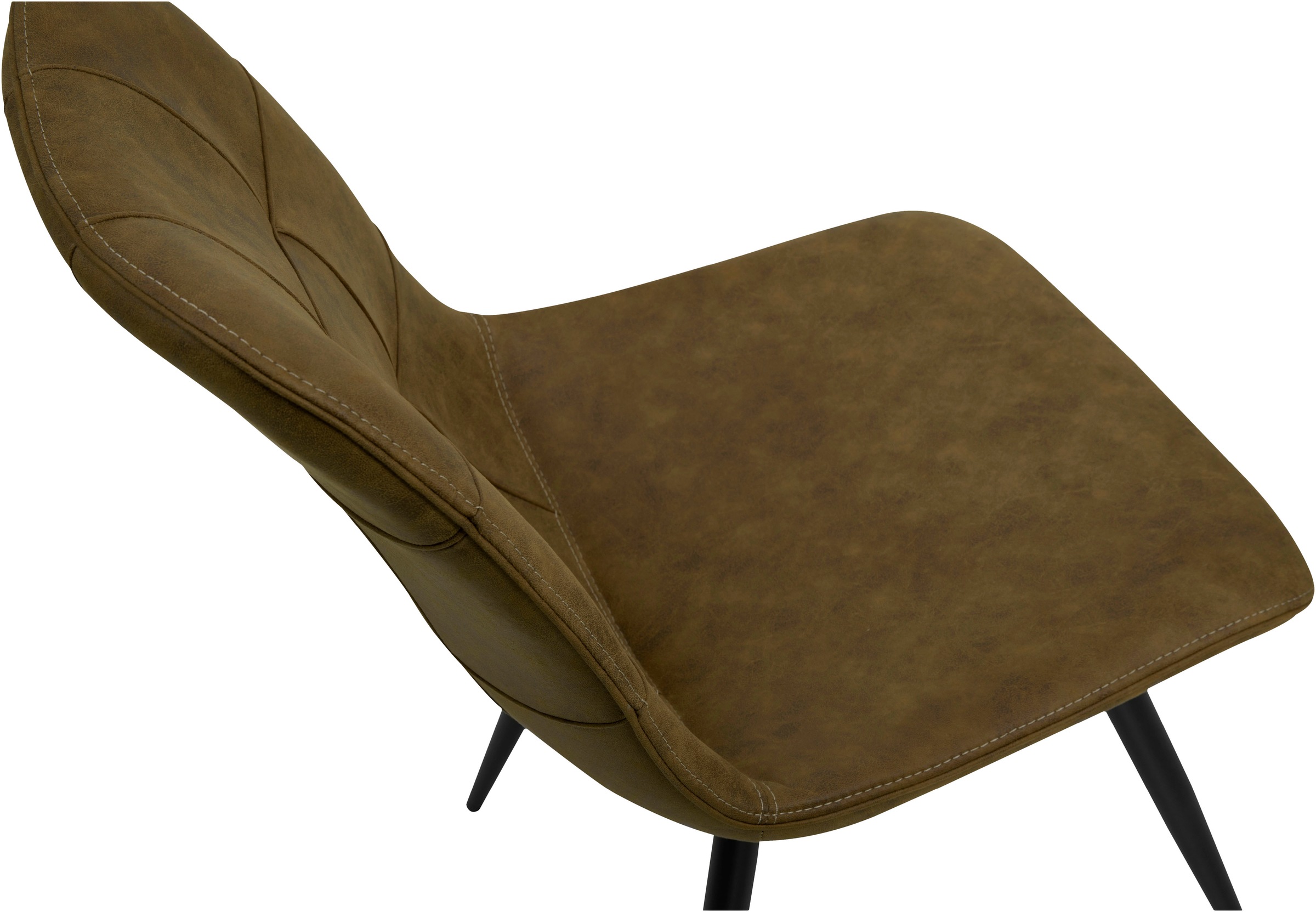 OMG Design Esszimmerstuhl »Peak« (Set) 1 Stk.moderne Sitzschale in Microfaser Lederoptik