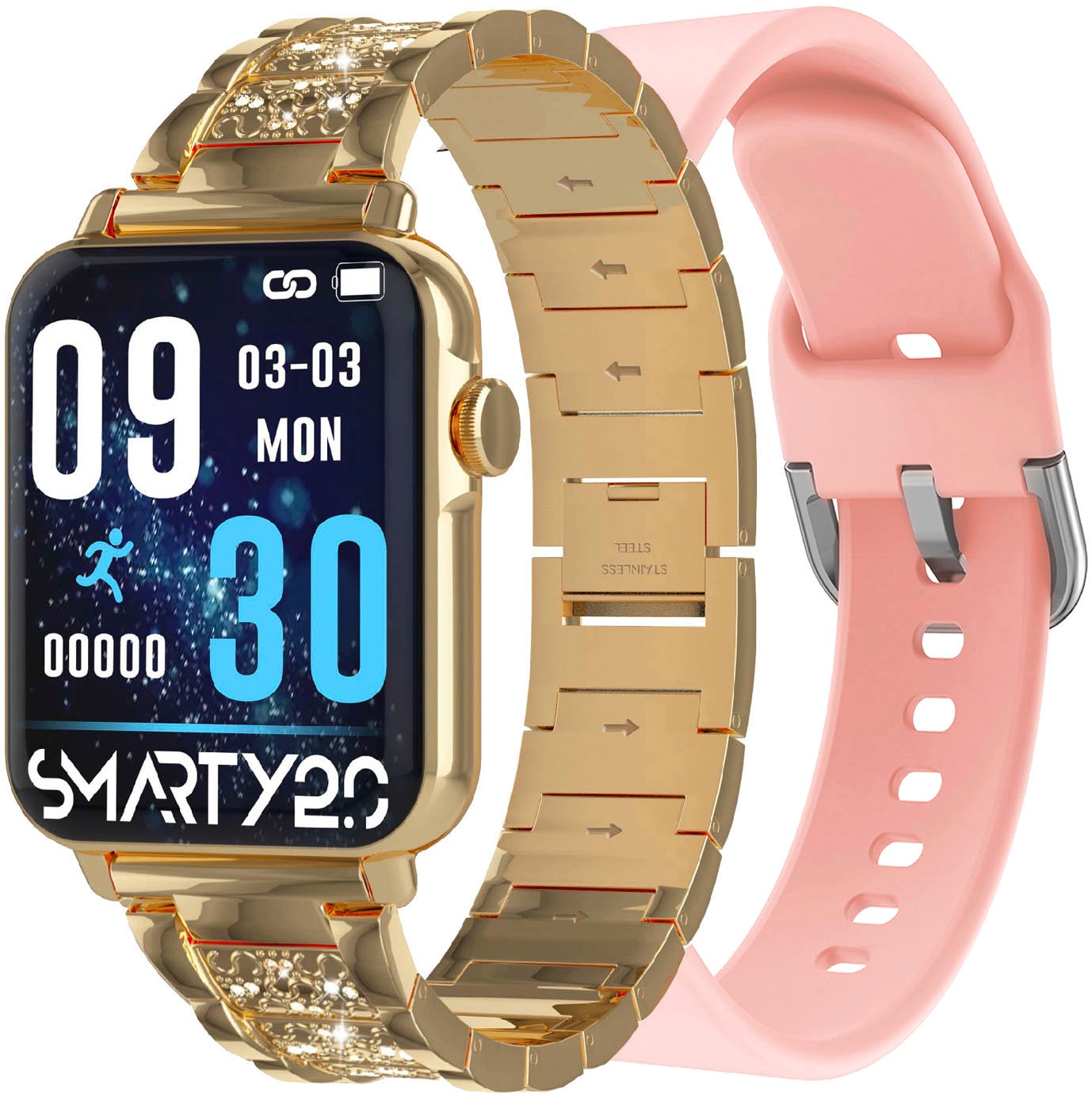 SMARTY 2.0 Smartwatch »SMARTY 2.0, SW035H03B«,)