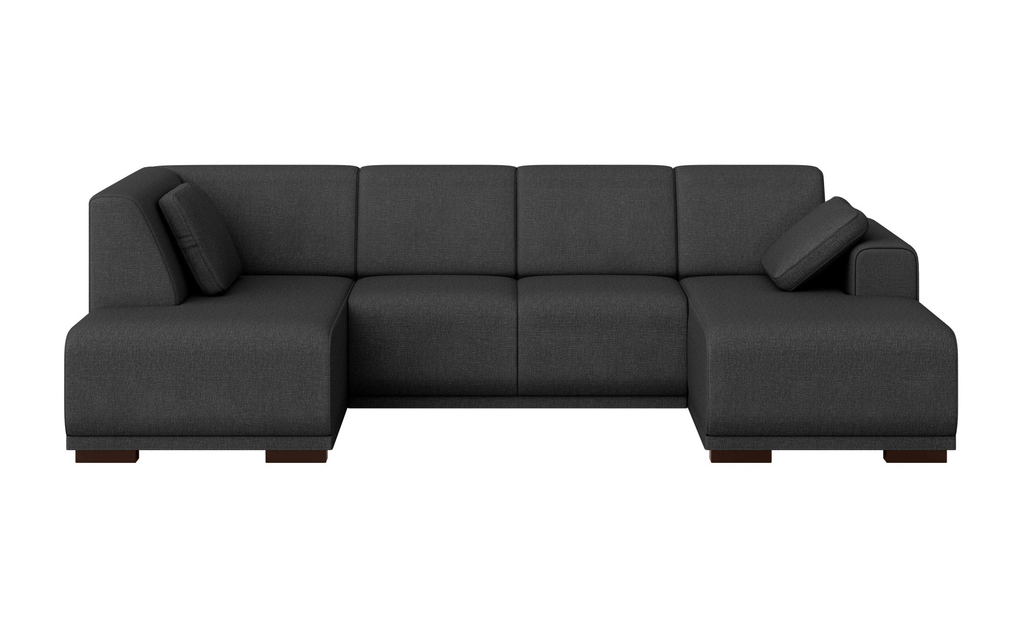 Home affaire Wohnlandschaft »BORNHOLM U-Form mit Recamiere rechts/links, B/T/H: 300/162/85 cm«, U-Form mit Wellenunterfederung, Recamiere rechts oder links bestellbar