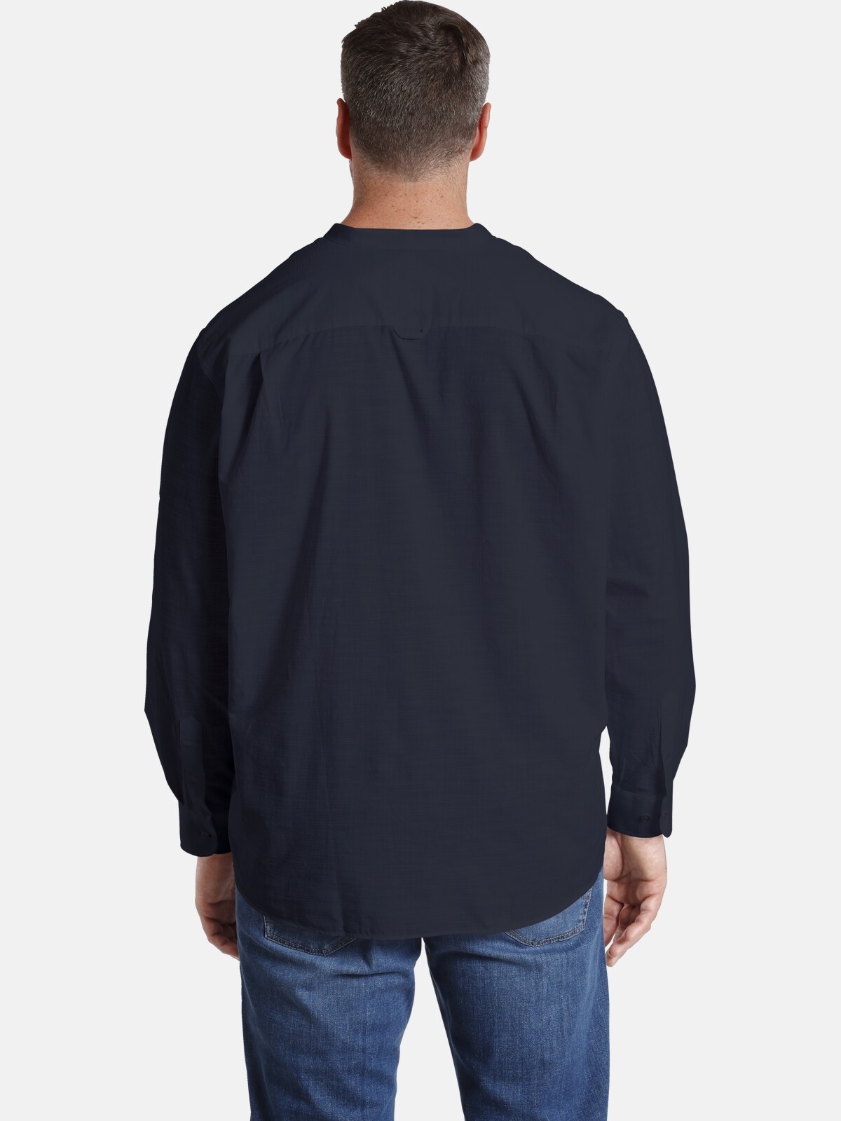 Jan Vanderstorm Langarmhemd »Stehkragenhemd KALLU«