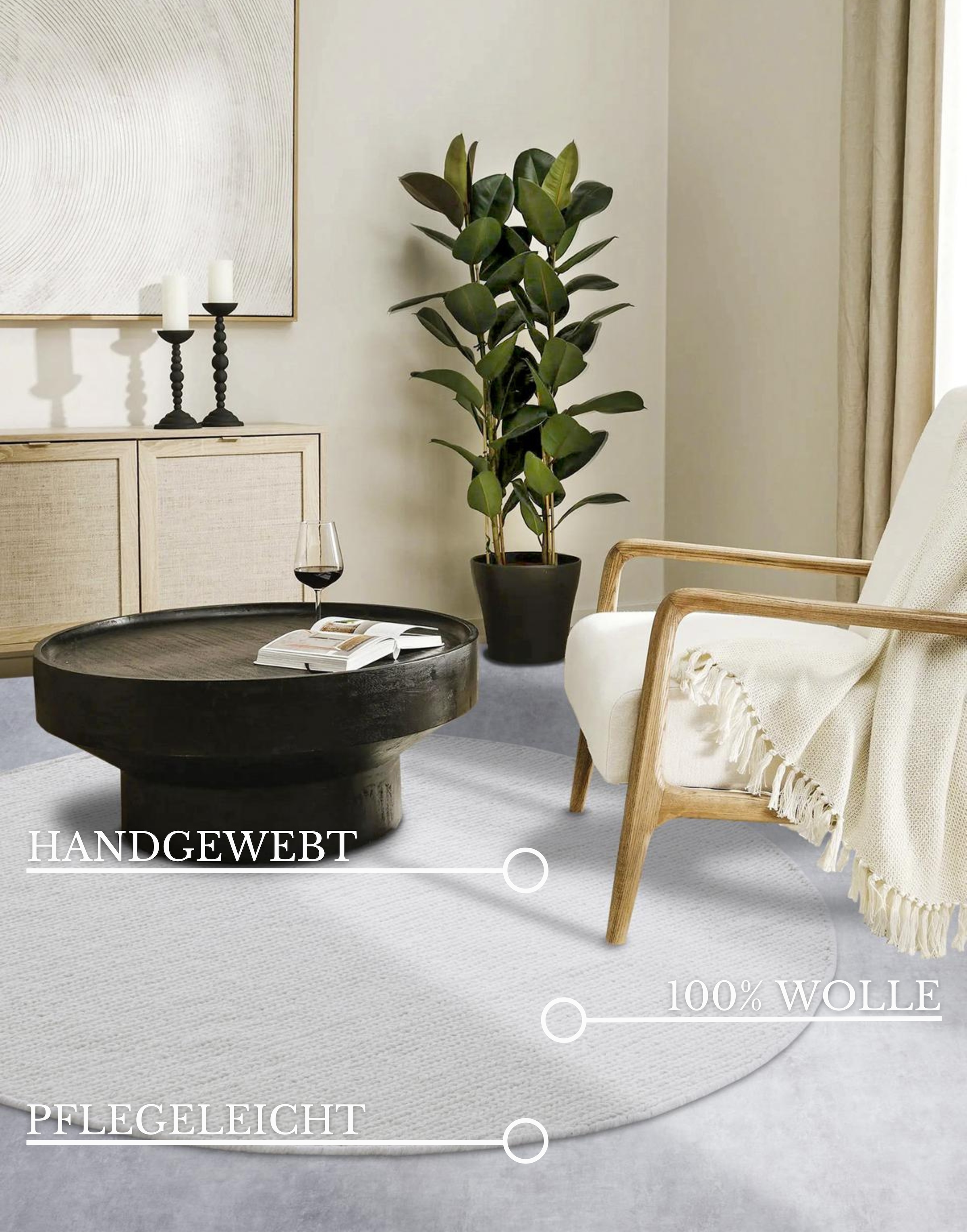 Villeroy & Boch Wollteppich »Francois«, rechteckig, 7 mm Höhe, in rund, oval, Läufer, handgewebt, Wolle, Wohnzimmer, Schlafzimmer
