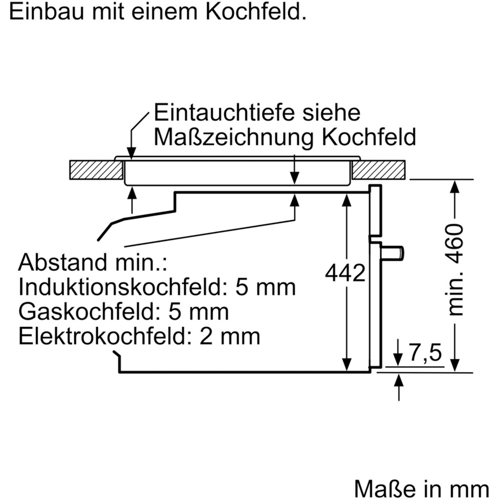 BOSCH Einbau-Dampfgarer »CDG634AB0«