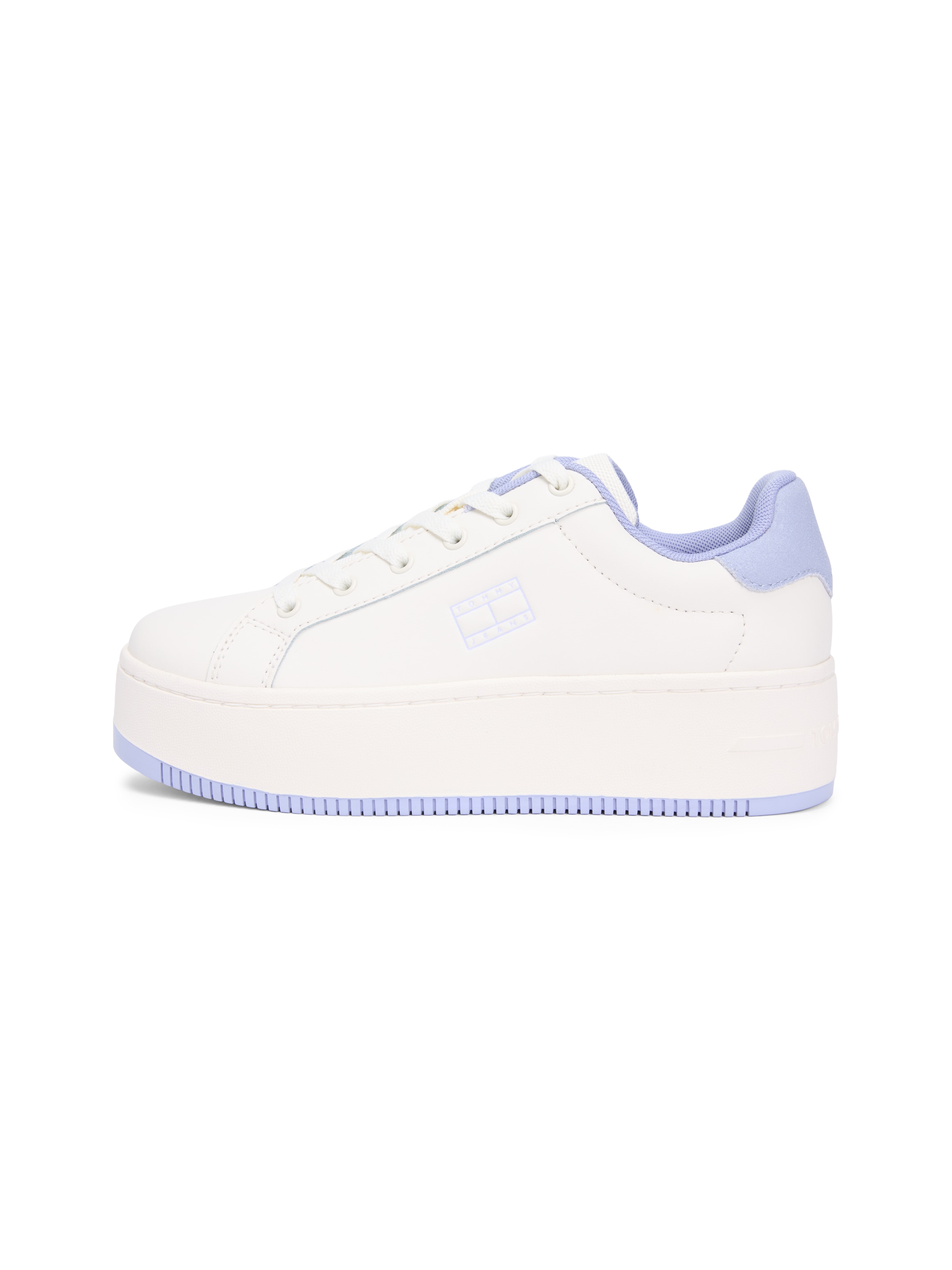 Tommy Jeans Plateausneaker »TJW FLATFORM ESS MU«  , Freizeitschuh, Halbschuh, Schnürschuh mit Kontrastbesatz