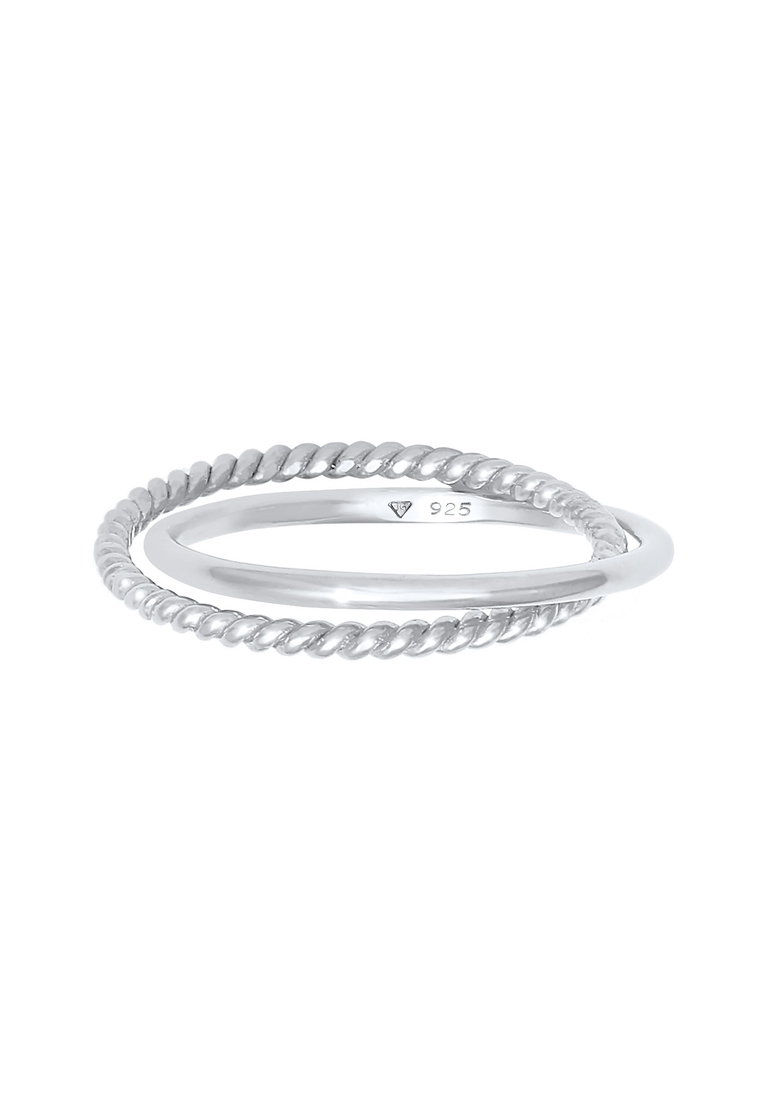 Elli Silberring »Ring Wickelring Klassik Fein Gedreht 925 Silber«
