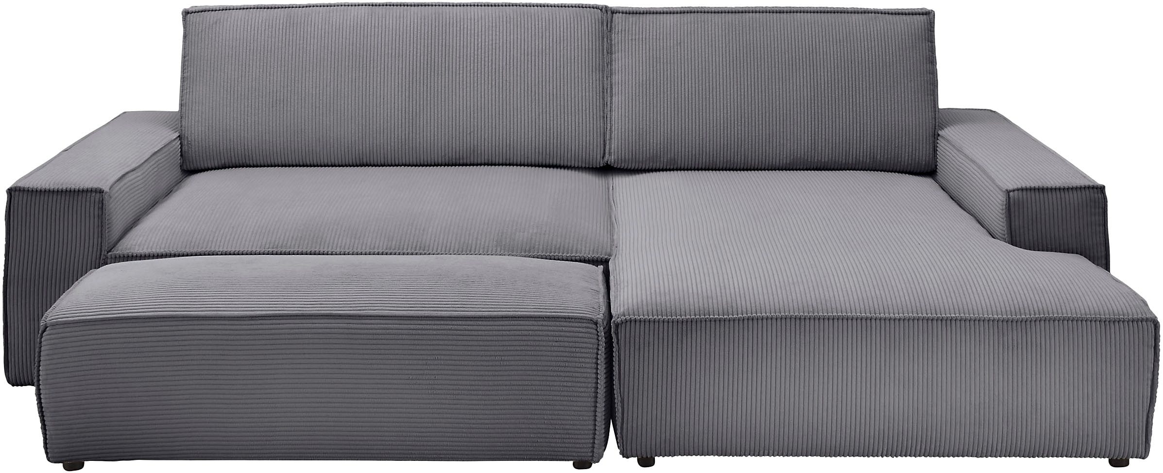 Home affaire Polsterecke »NEU: SHERWOOD XXL tief, L-Form mit Schlaffunktion, Big-Sofa mit Hocker«, (Set, 2 St.), stellbar zum Schlafsofa (Krokodilverbinder), Cord, Leinenoptik
