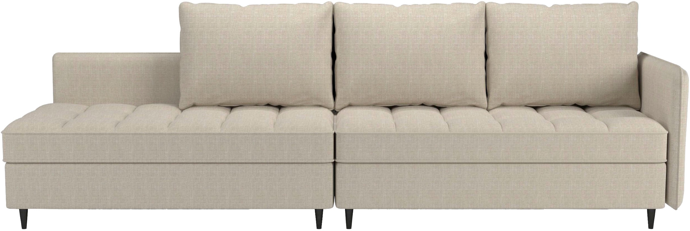 Dorel Home Ecksofa »LINDHUS, L-Form, verschiedene Stellvarianten, Loungesofa, Schlaf-Liege«, Wohnlandschaft, mit Recamiere, großer Bettkasten, Cord, Chenille