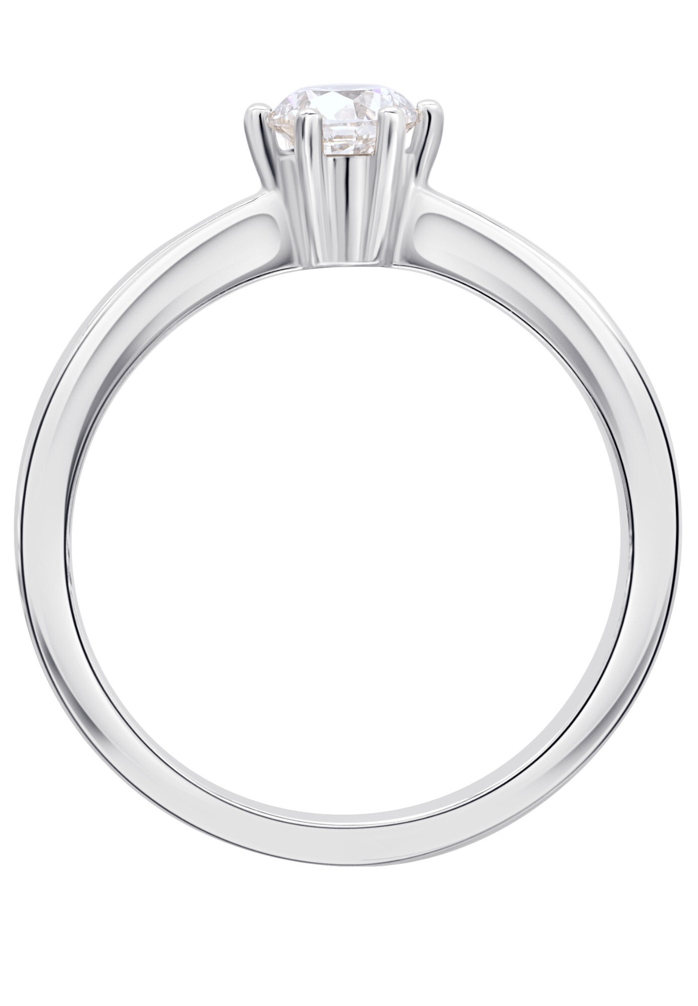 ONE ELEMENT Diamantring »0.15 ct Diamant Brillant Ring aus 585 Weißgold«