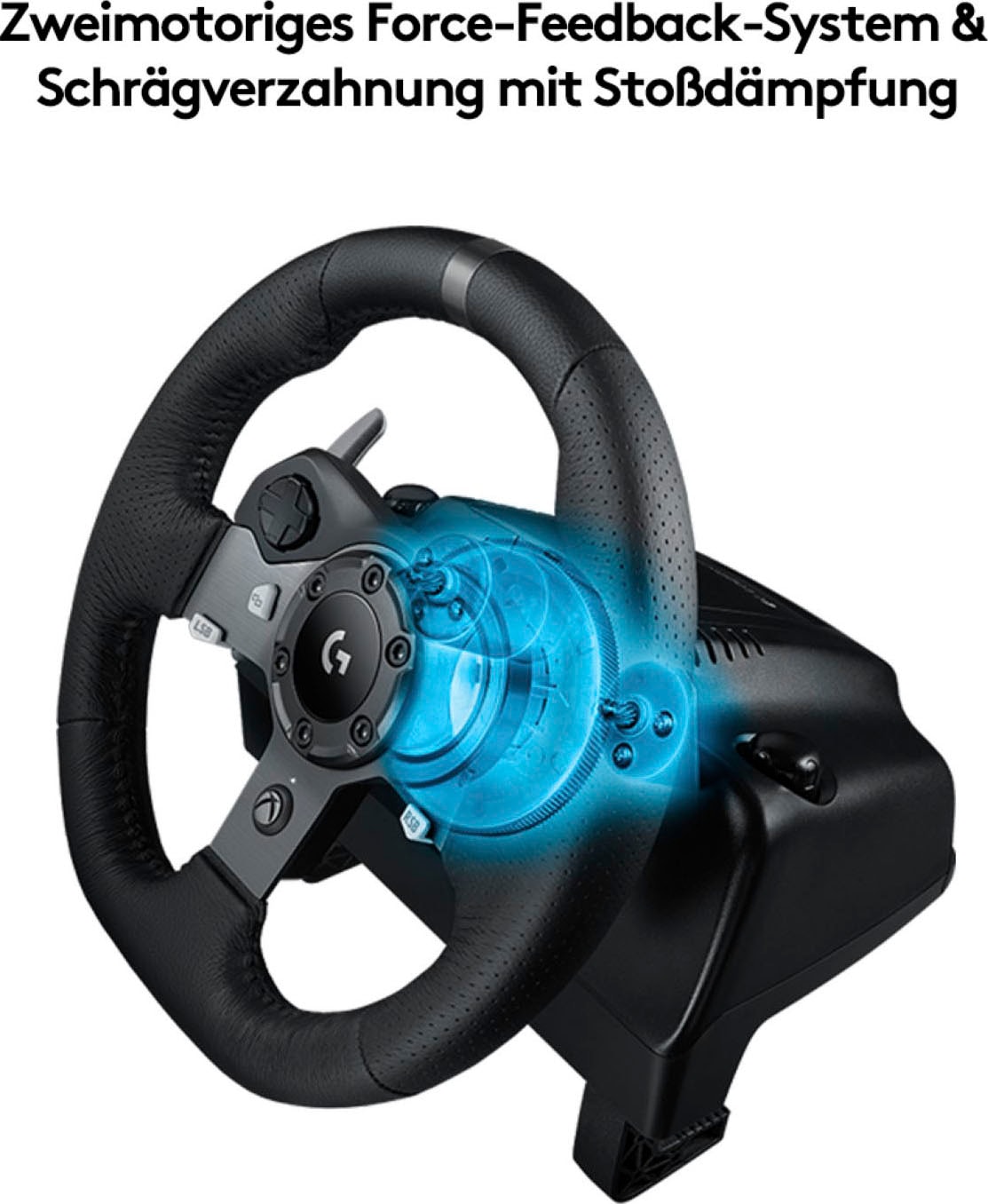 Logitech G Gaming-Lenkrad »G920 Driving Force Racing Wheel USB - EMEA« ➥ 3  Jahre XXL Garantie