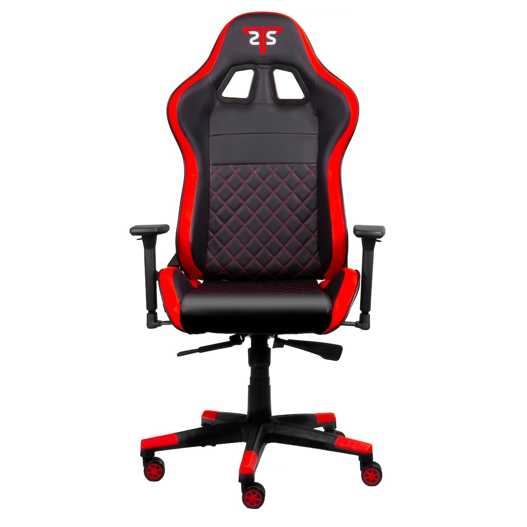 Hyrican Gaming-Stuhl »"Striker Code Red XL" ergonomischer Gamingstuhl,Schreibtischstuhl«, Kunstleder-Stoff