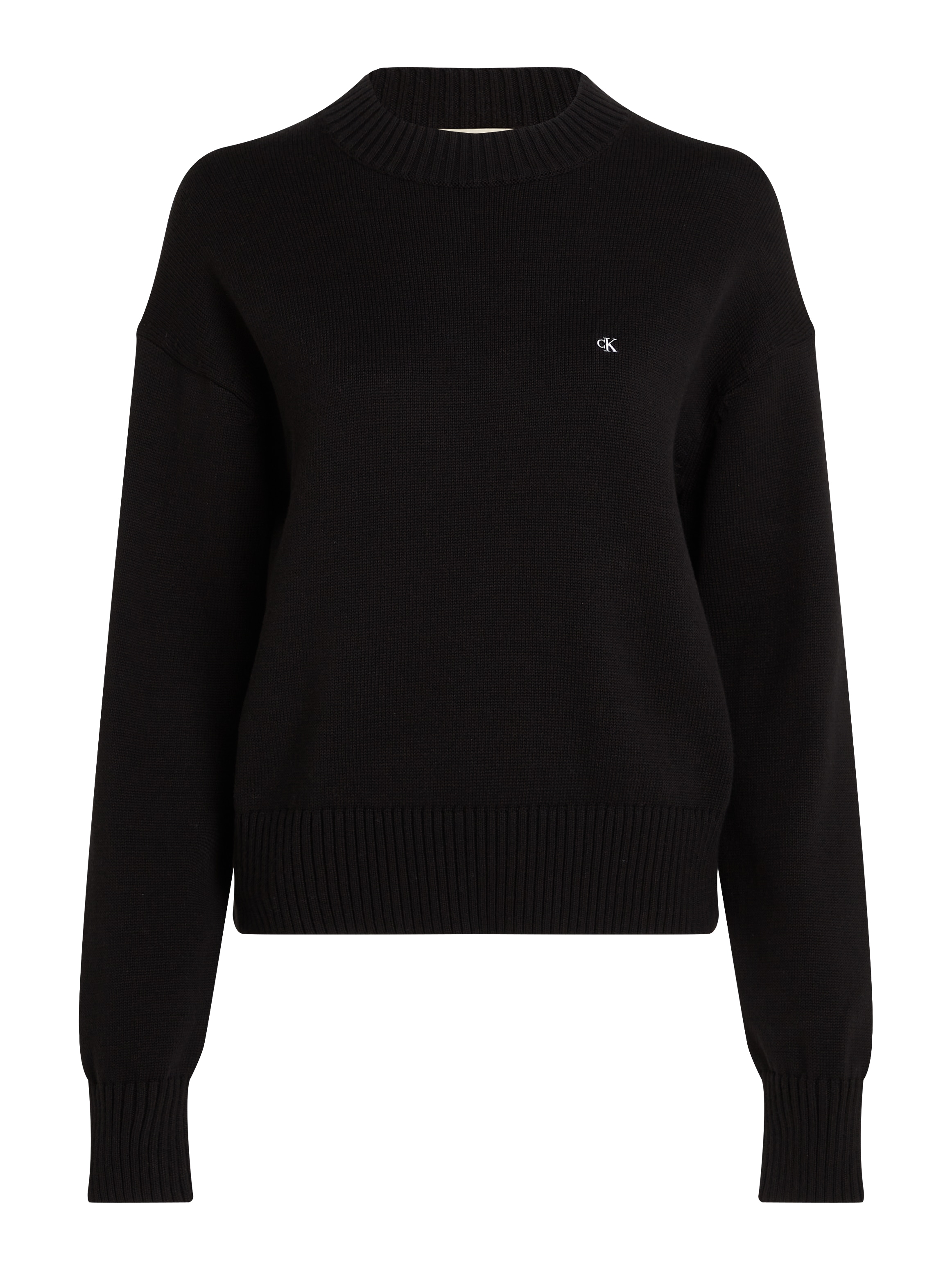 Calvin Klein Jeans Rundhalspullover »MONOGRAM EMBRO CREWNECK SWEATER«, mit Logostickerei