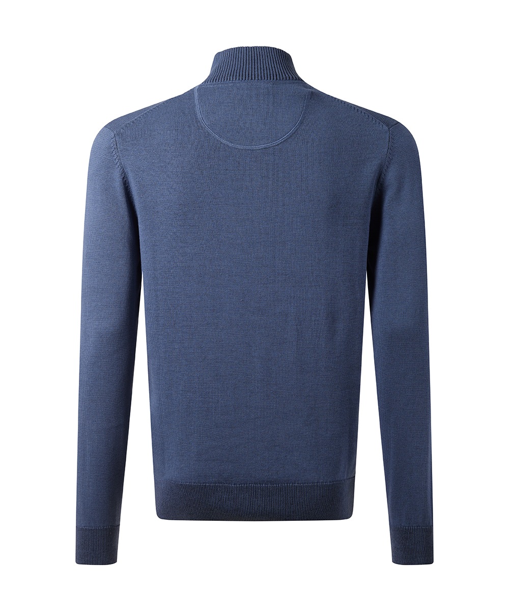 Pierre Cardin Strickpullover mit Troyer Kragen