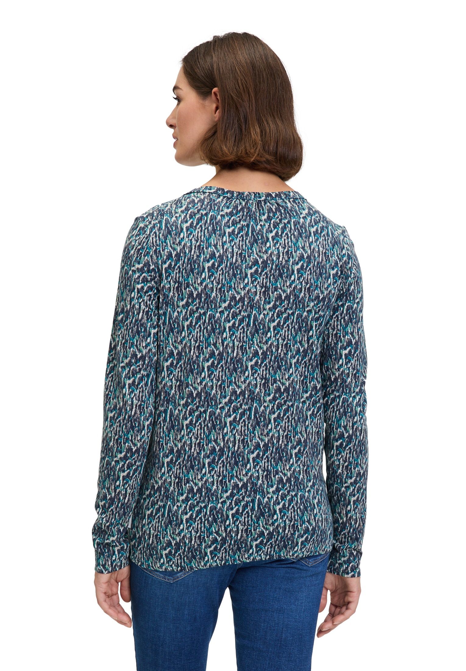 Betty&Co Langarmshirt »Casual-Shirt mit verdeckter Verschlussleiste«