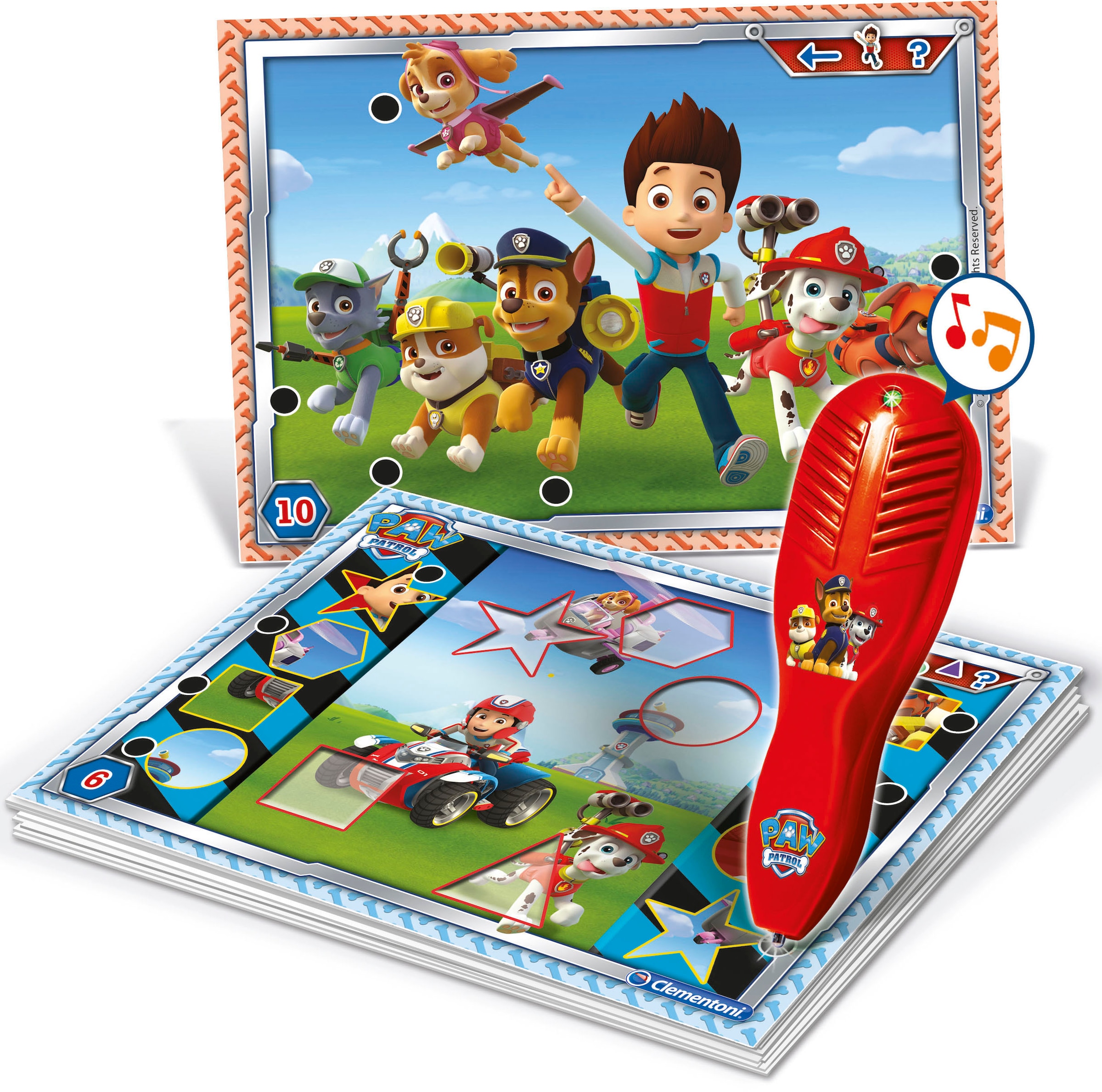 Clementoni® Spiel »E-Lektor Quiz Basic PAW Patrol«, Made in Europe; FSC® - schützt Wald - weltweit