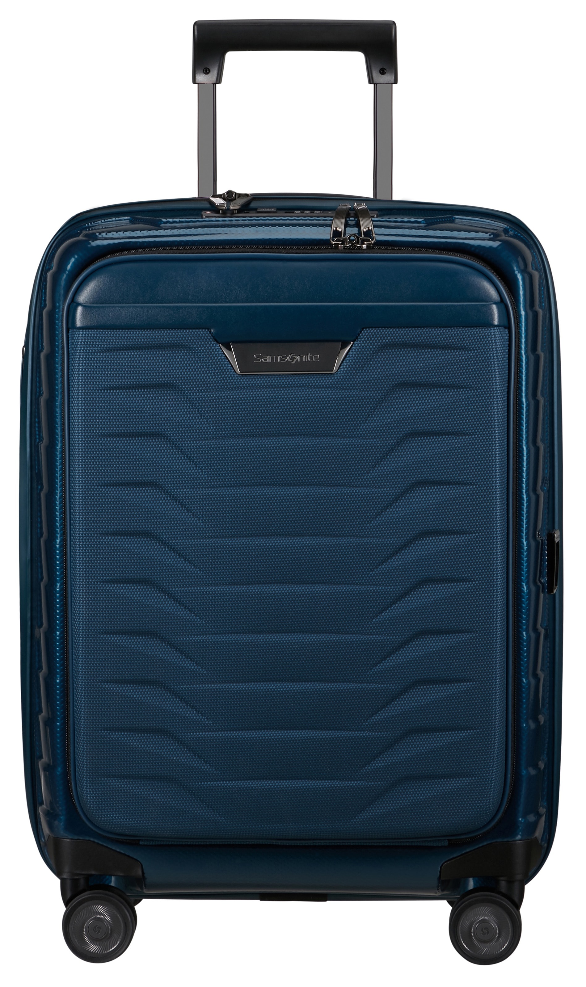 Samsonite Hartschalen-Trolley »PROXIS 55 EXP easy access«, 4 Rollen, Handgepäck Hartschalenkoffer Volumenerweiterung Laptopfach
