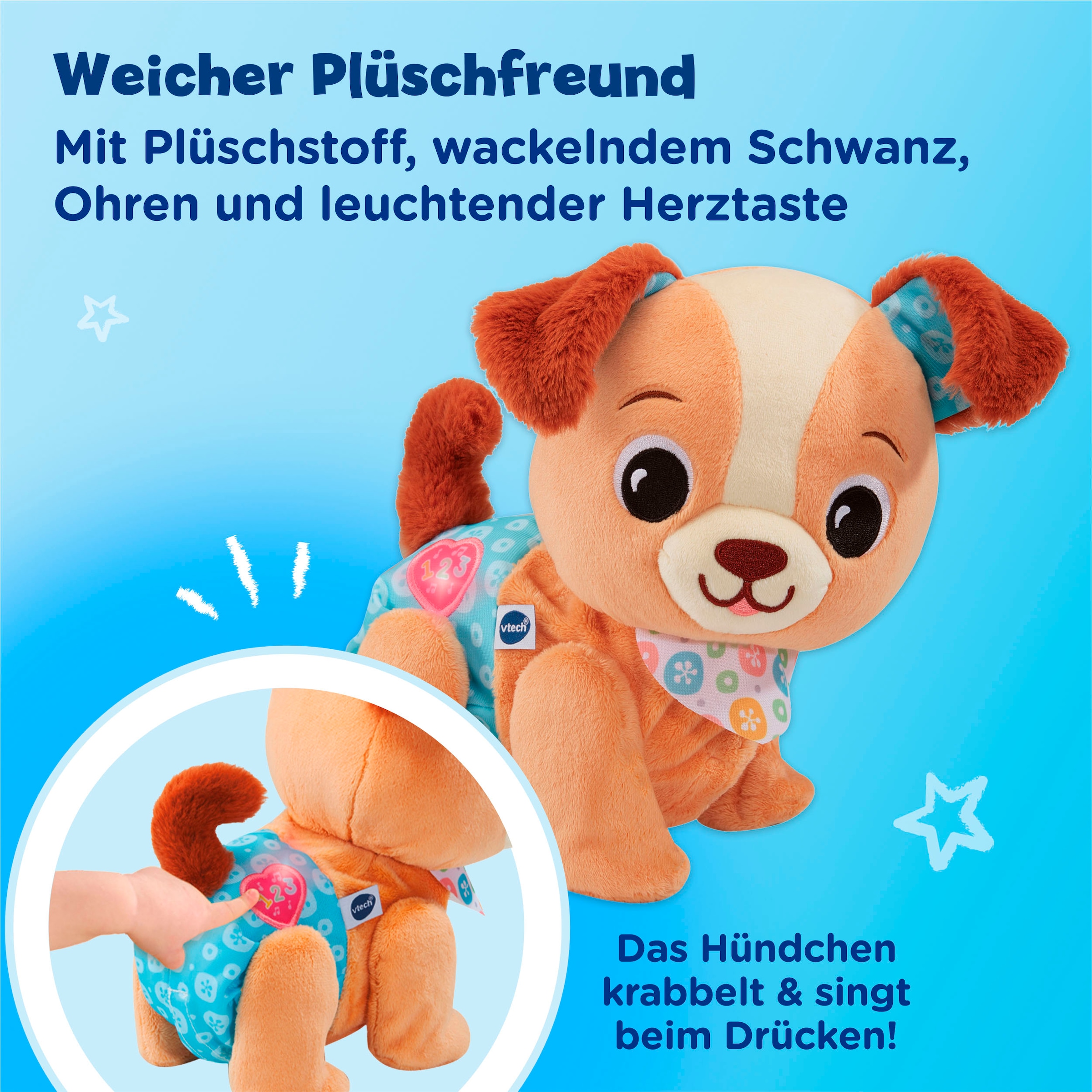 Vtech® Plüschfigur »Krabbel-mit-mir-Hündchen«