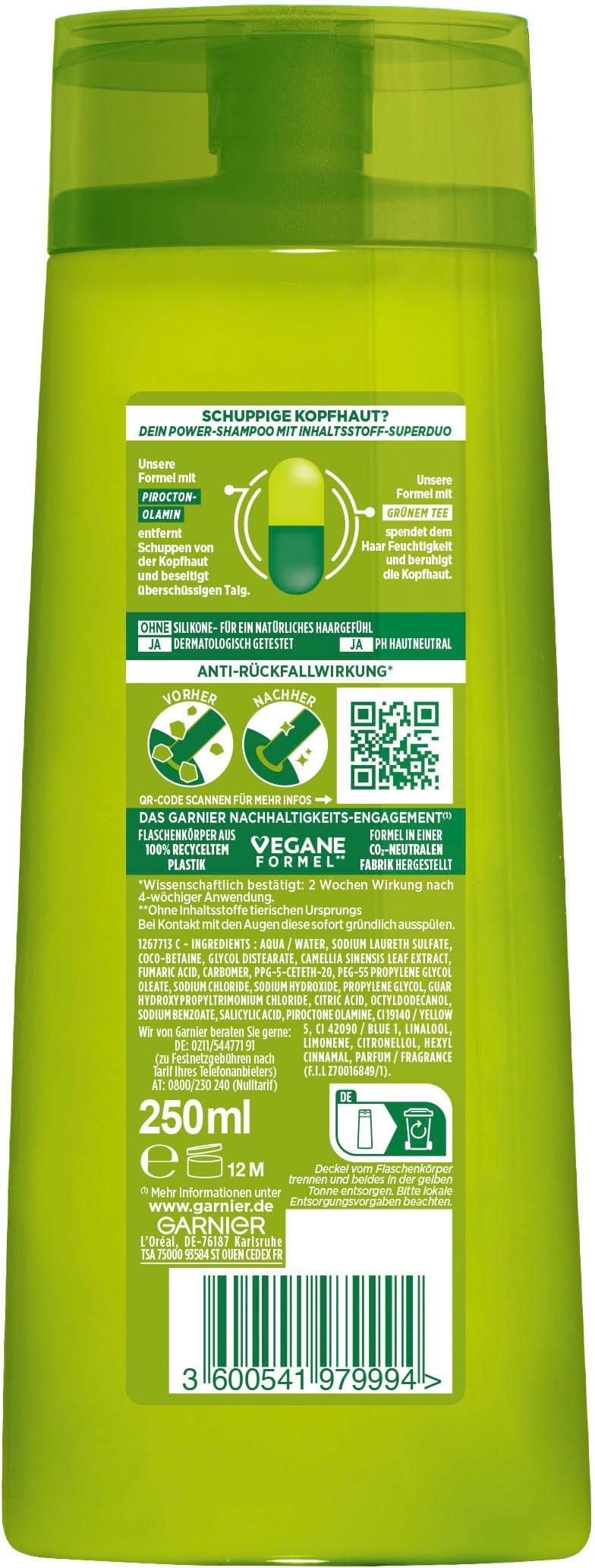 GARNIER Haarshampoo »Garnier Fructis Anti-Schuppen Shampoo«