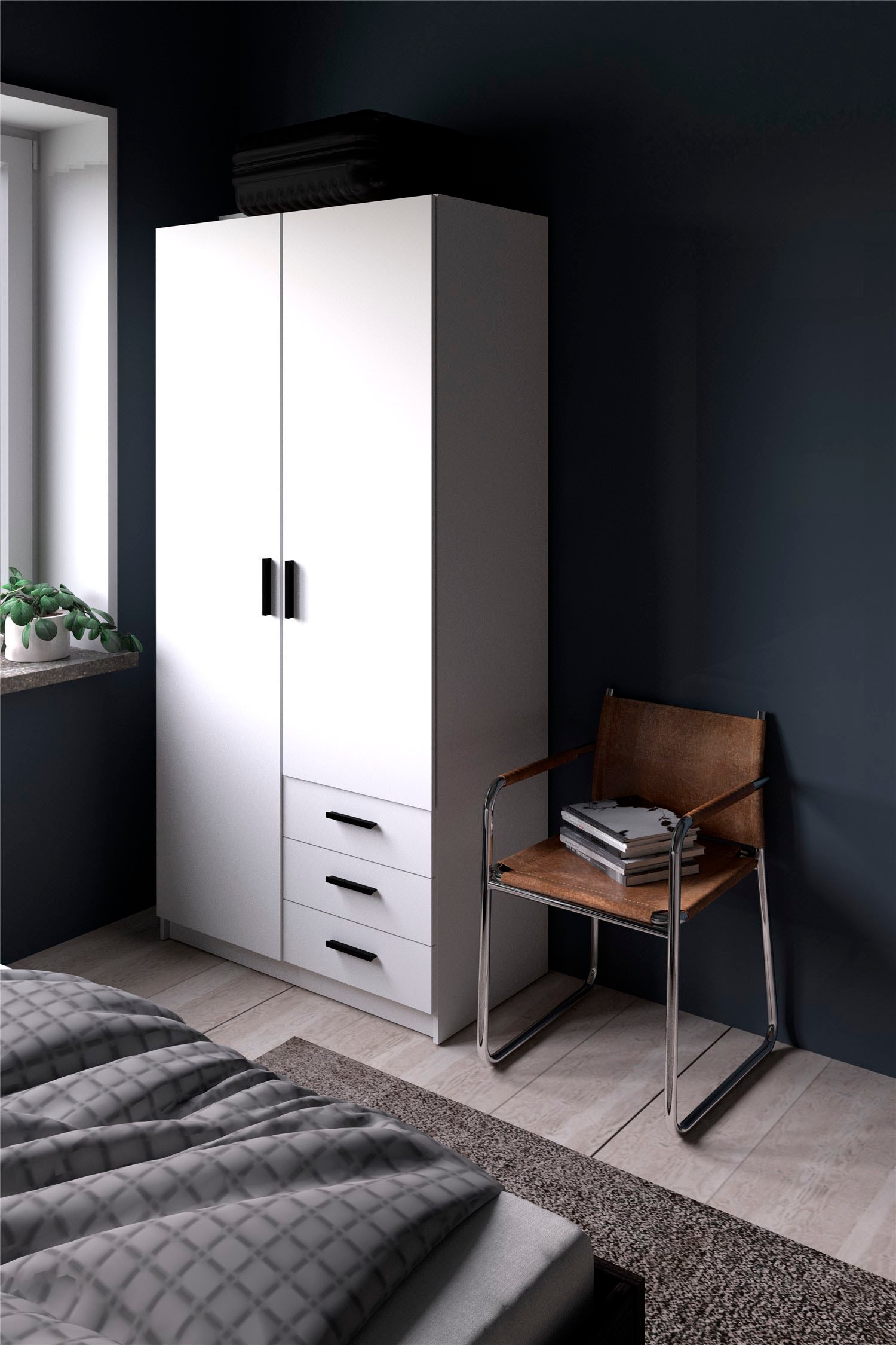 INOSIGN Kleiderschrank »Sprint Drehtürenschrank, Aufbewahrung Kasten Schrank Stauraum«, Breite 98,5/147 oder 195,5 cm, je mit Einlegeböden und Kleiderstange
