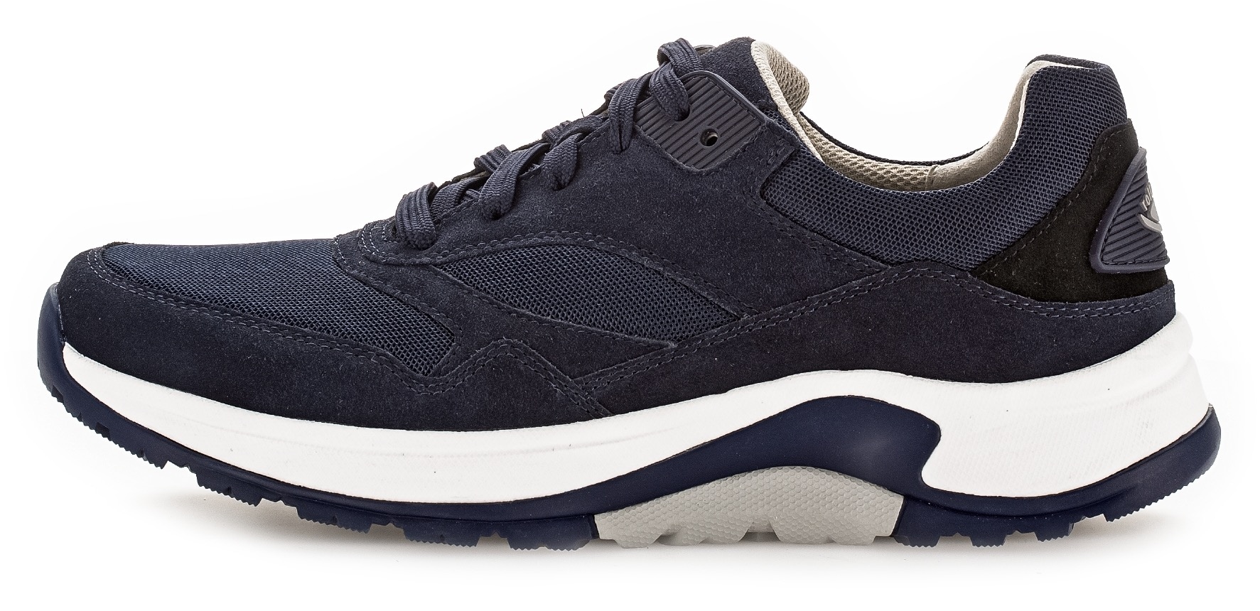 Gabor Rollingsoft Keilsneaker, Freizeitschuh, Halbschuh, Schnürschuh mit Wechselfußbett, Weite G