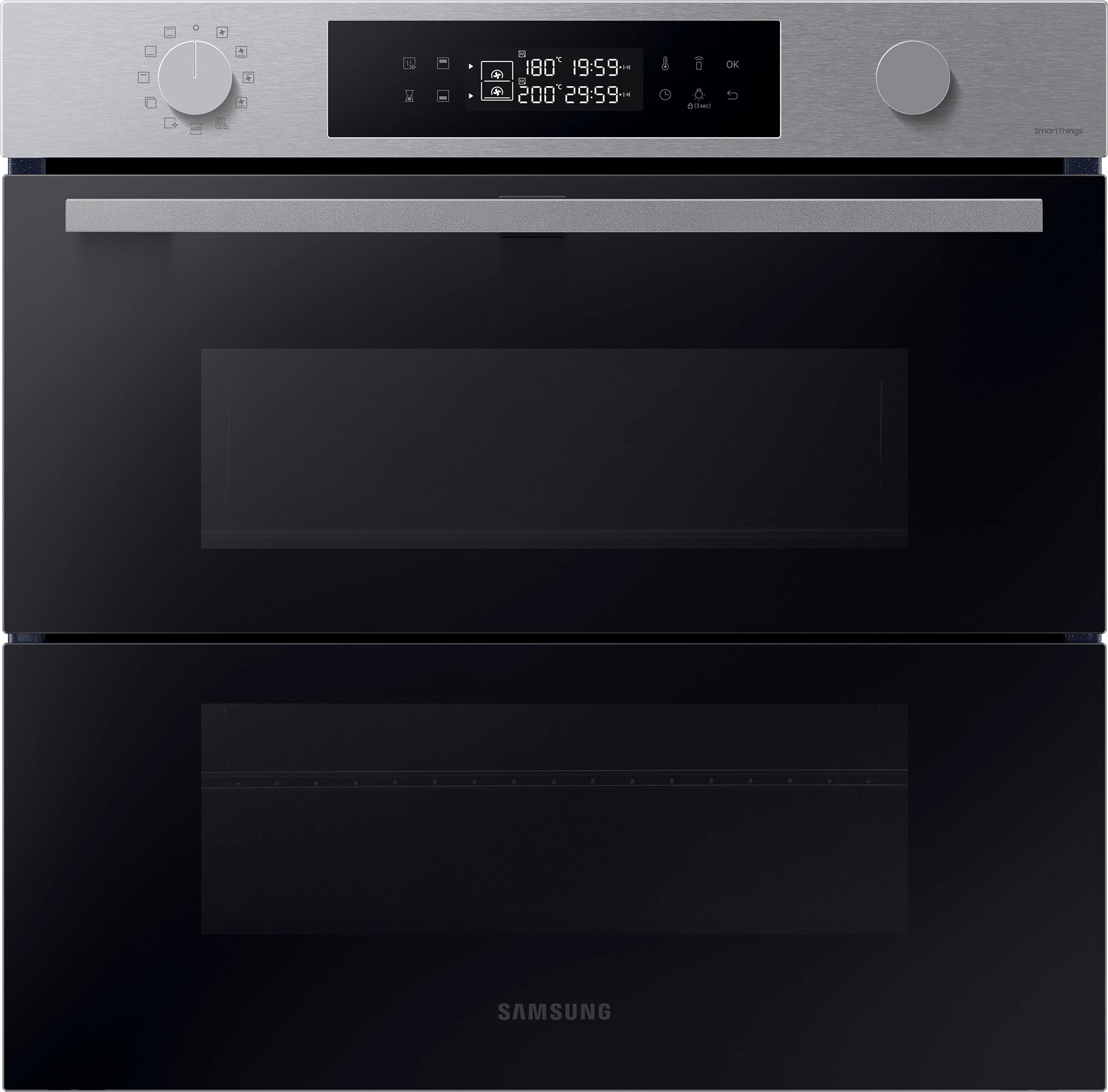 Samsung Pyrolyse Backofen »NV7B4530ZAS«, NV7B4530ZAS, Pyrolyse-Selbstreinigung, Dual Cook Flex – Ein Ofen. Zwei Garräume. Maximale Flexibilität.
