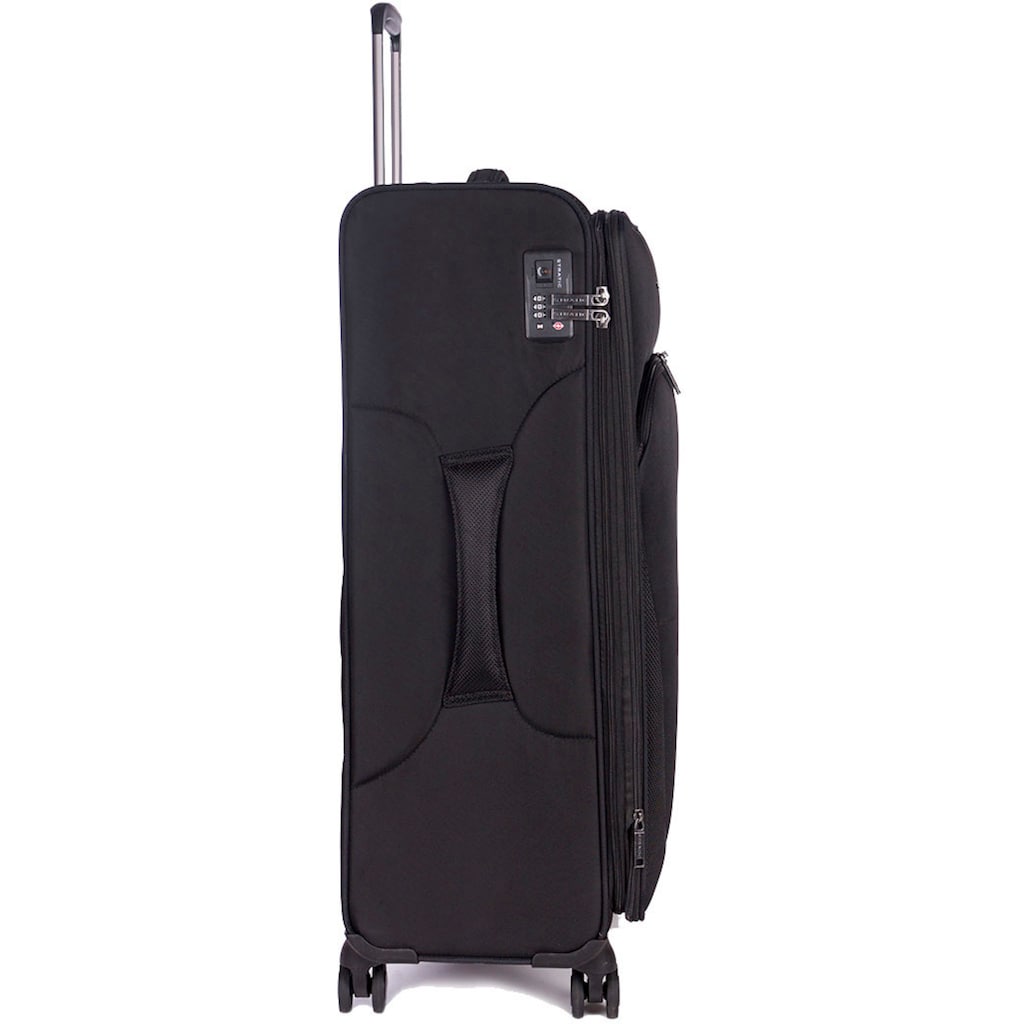 Stratic Weichgepäck-Trolley »Mix L, black«, 4 Rollen