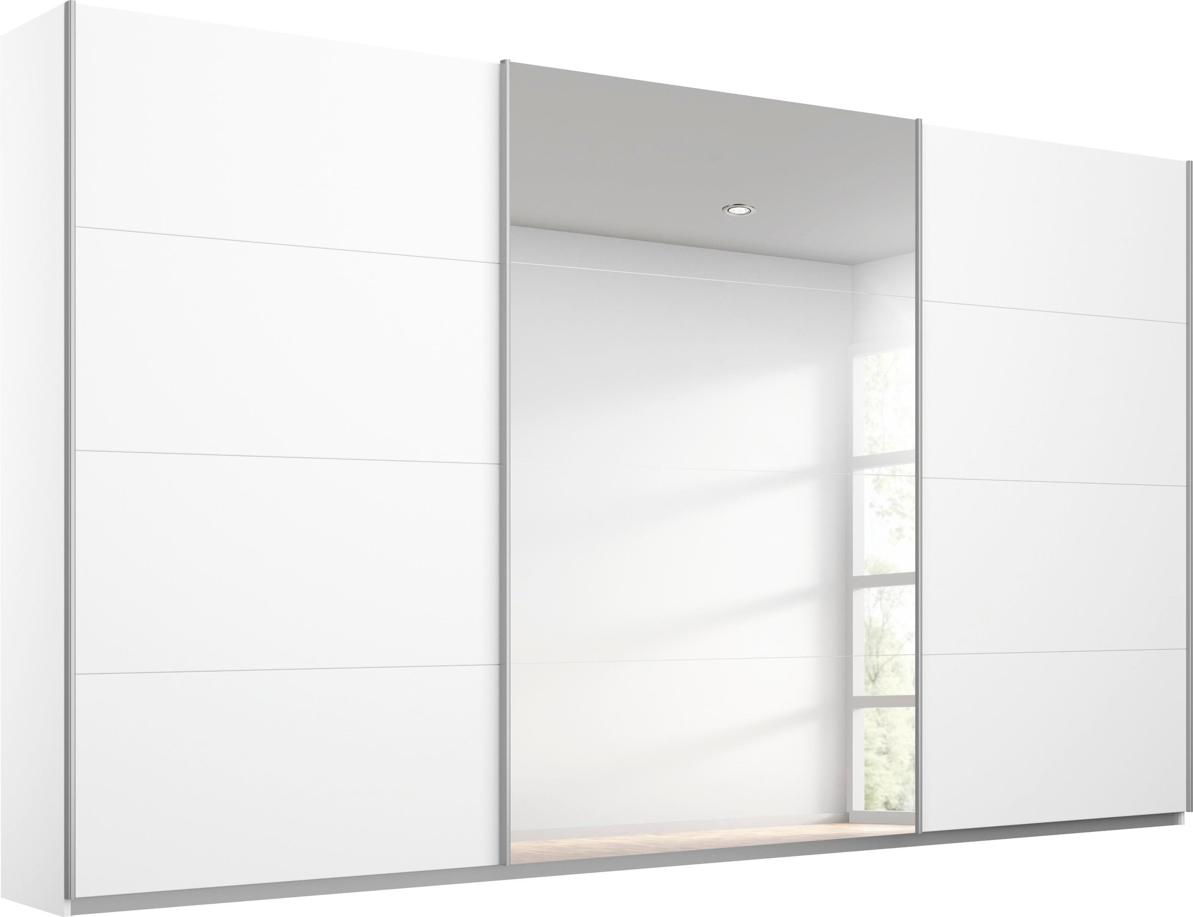 rauch Schwebetürenschrank »Kleiderschrank Schrank Garderobe Wäscheschrank TOMA«, inkl. Regaleinsatz sowie zusätzlichen Einlegeböden MADE IN GERMANY