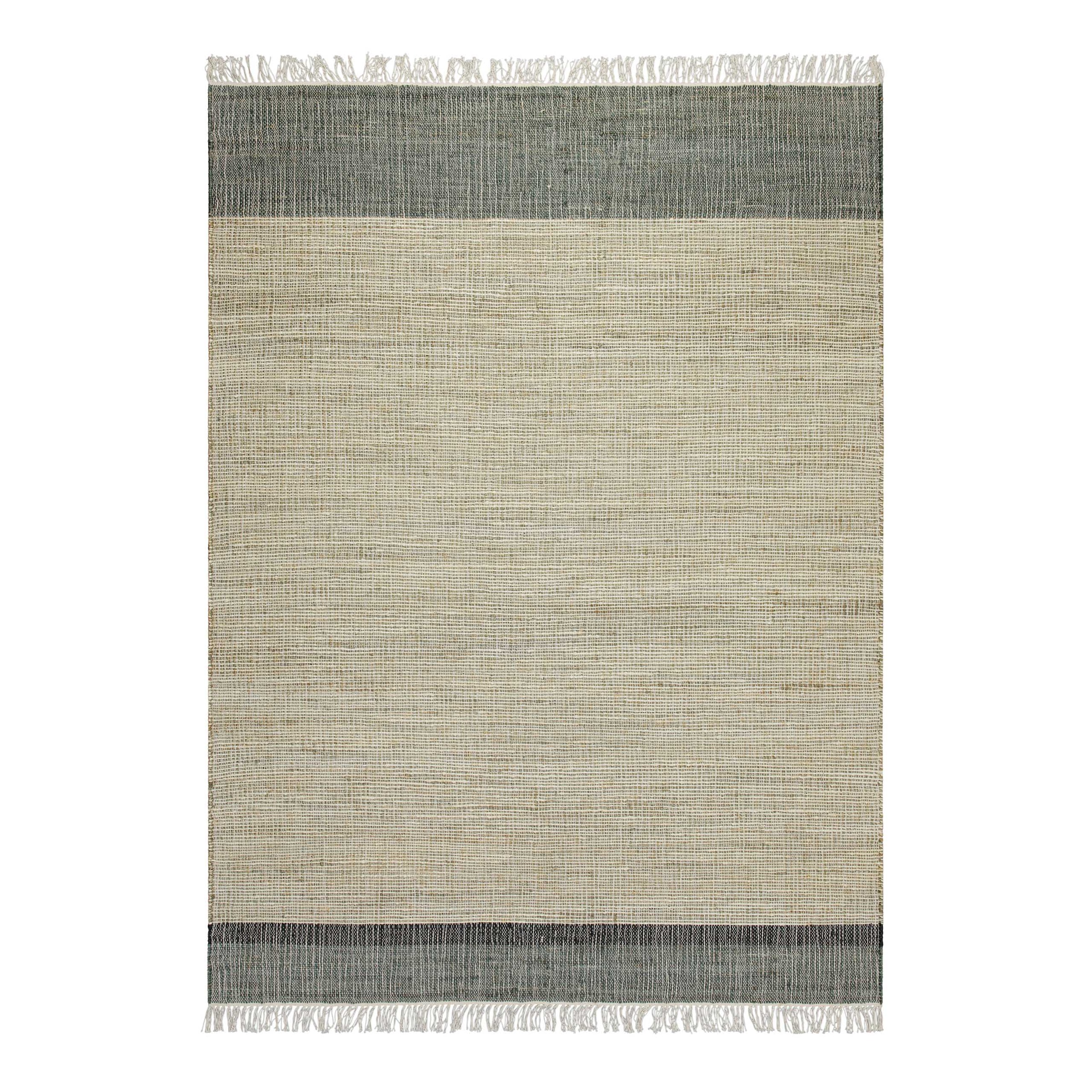OTTO home Teppich »Bennii«, rechteckig, 4 mm Höhe, 80% Jute, handgewebt, mit Fransen, Wohnzimmer, Naturfaser