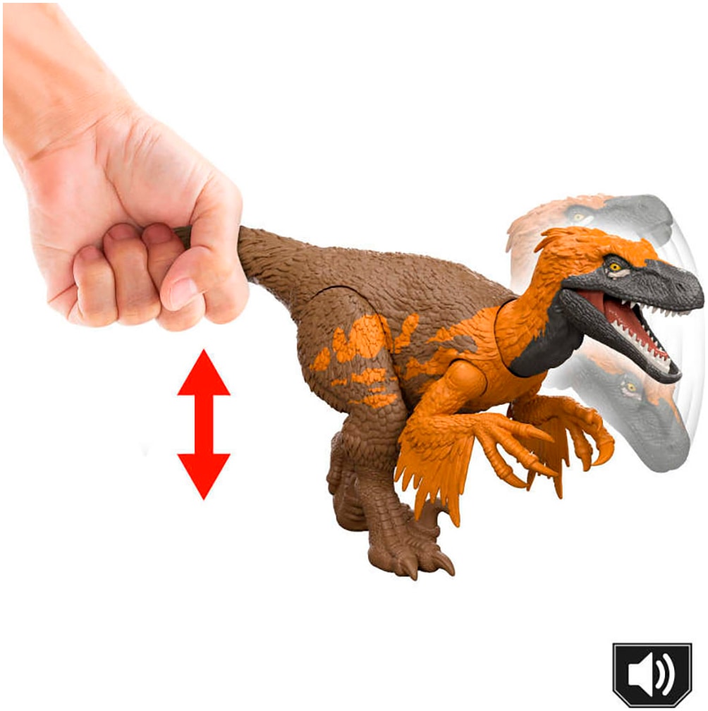 Mattel® Actionfigur »Jurassic World, Rebirth, Wild Roar, Utahraptor«