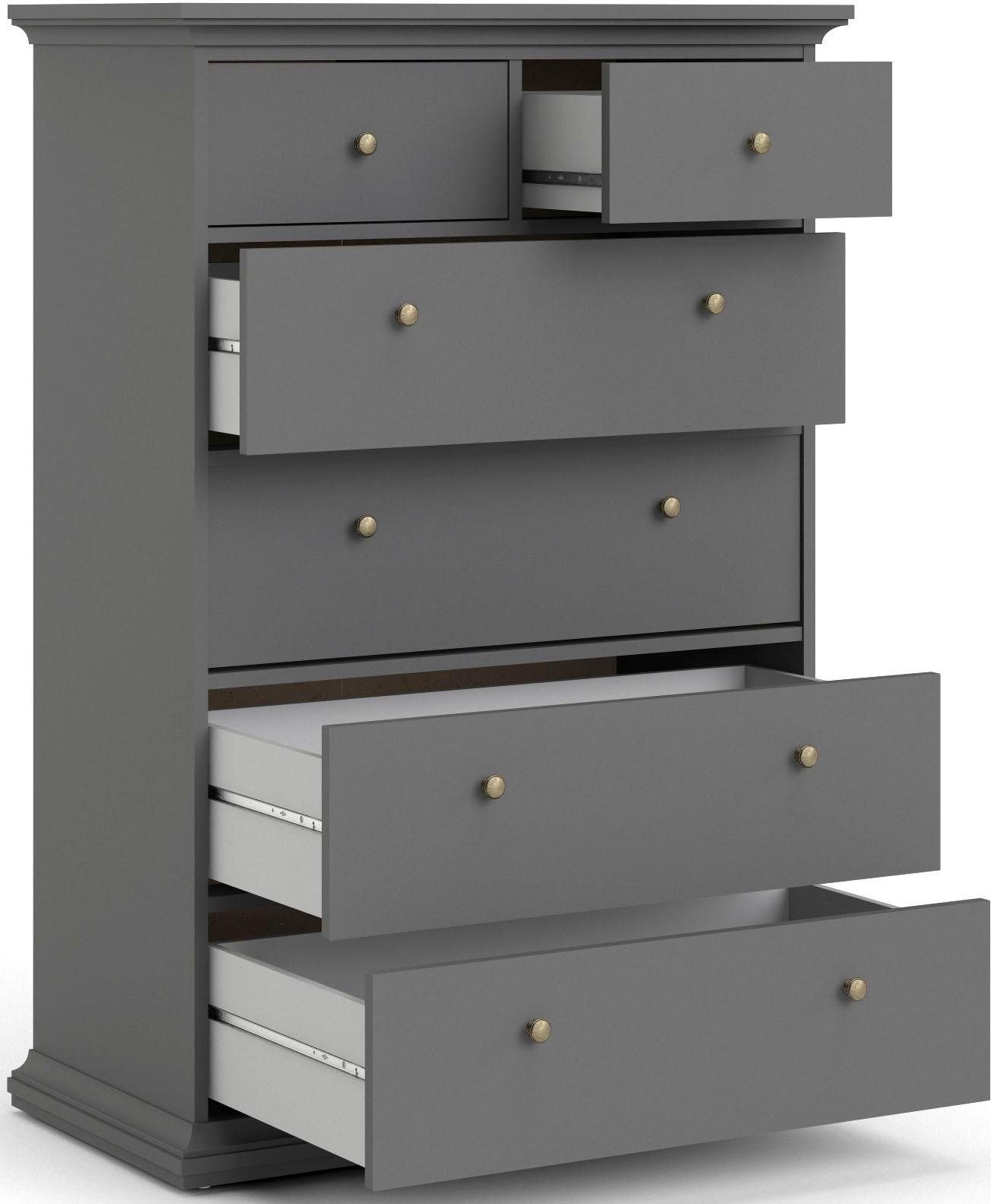 Home affaire Sideboard »Paris« mit vielen Stauraummöglichkeiten und Rahmenoptik, Breite Höhe 140 cm