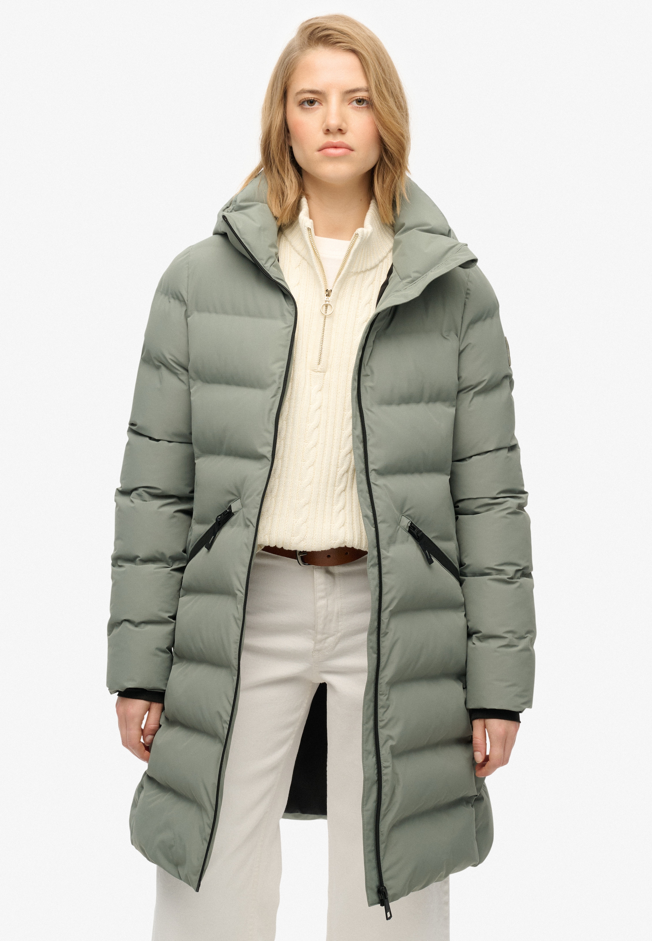 Superdry Steppjacke »CITY MID PADDED JACKET«, mit Kapuze