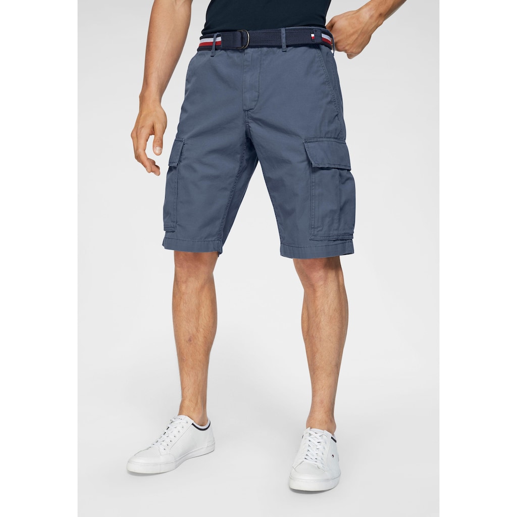 Tommy Hilfiger Cargoshorts »JOHN CARGO SHORT LT TWILL BELT«, (Set, 2 tlg., mit Gürtel)