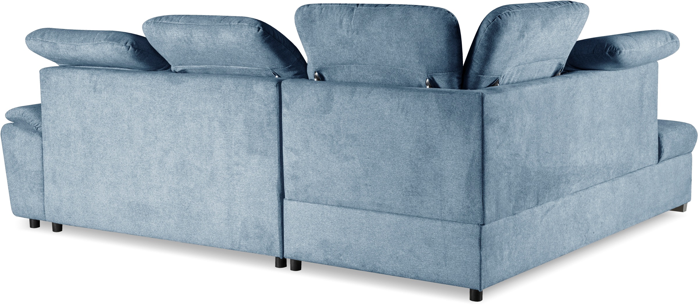 WERK2 Ecksofa »Brindisi, bequem und komfortabel, L-Form«, mit verstellbaren Kopfteilen, Bettfunktion & Bettkasten
