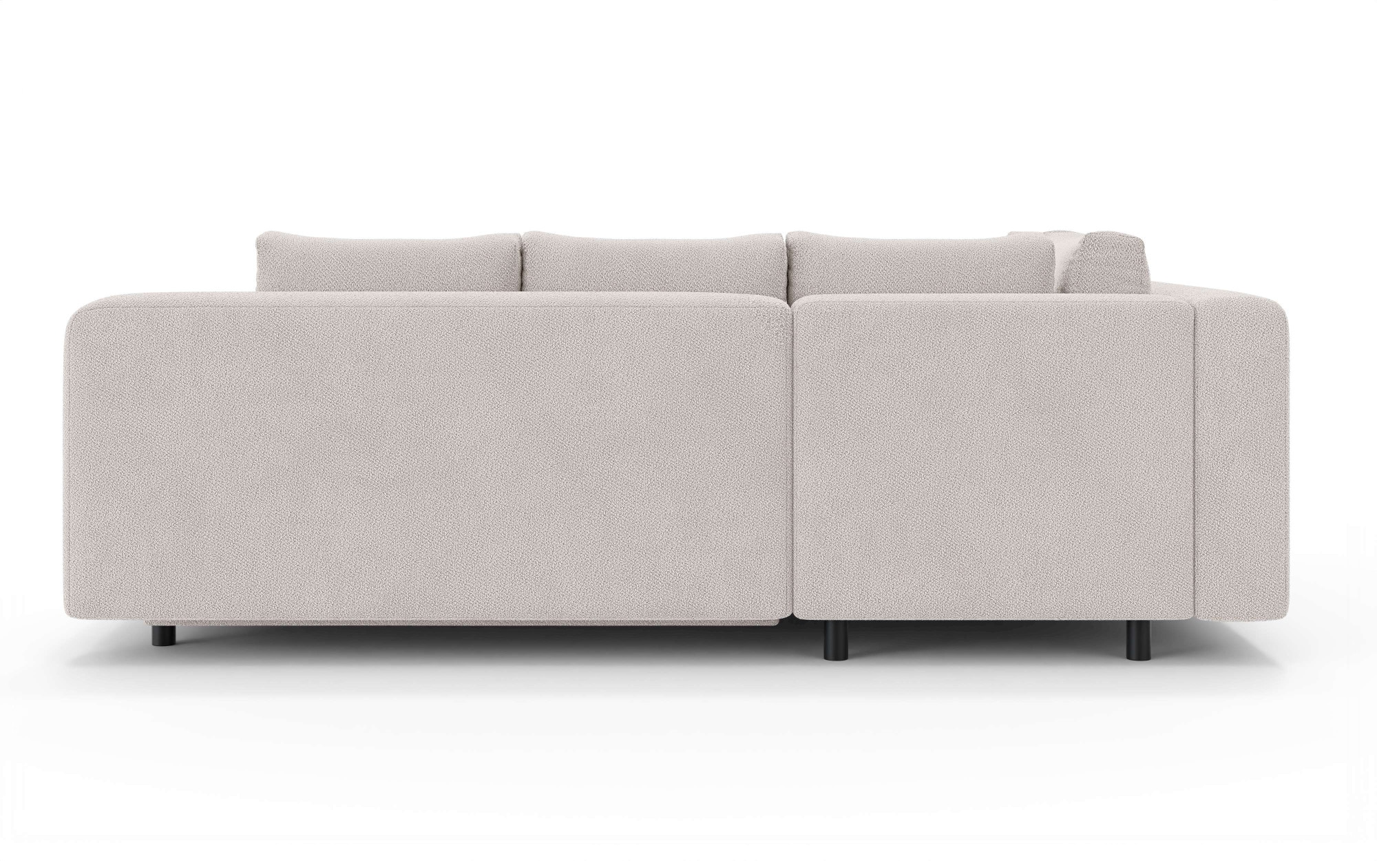 Home affaire Ecksofa »LENNARA Schlafsofa mit Bettkasten, Maße B/T/H: 234/179/85 cm«, L-Form mit Ottomane rechts/links, mit Wellenunterfederung