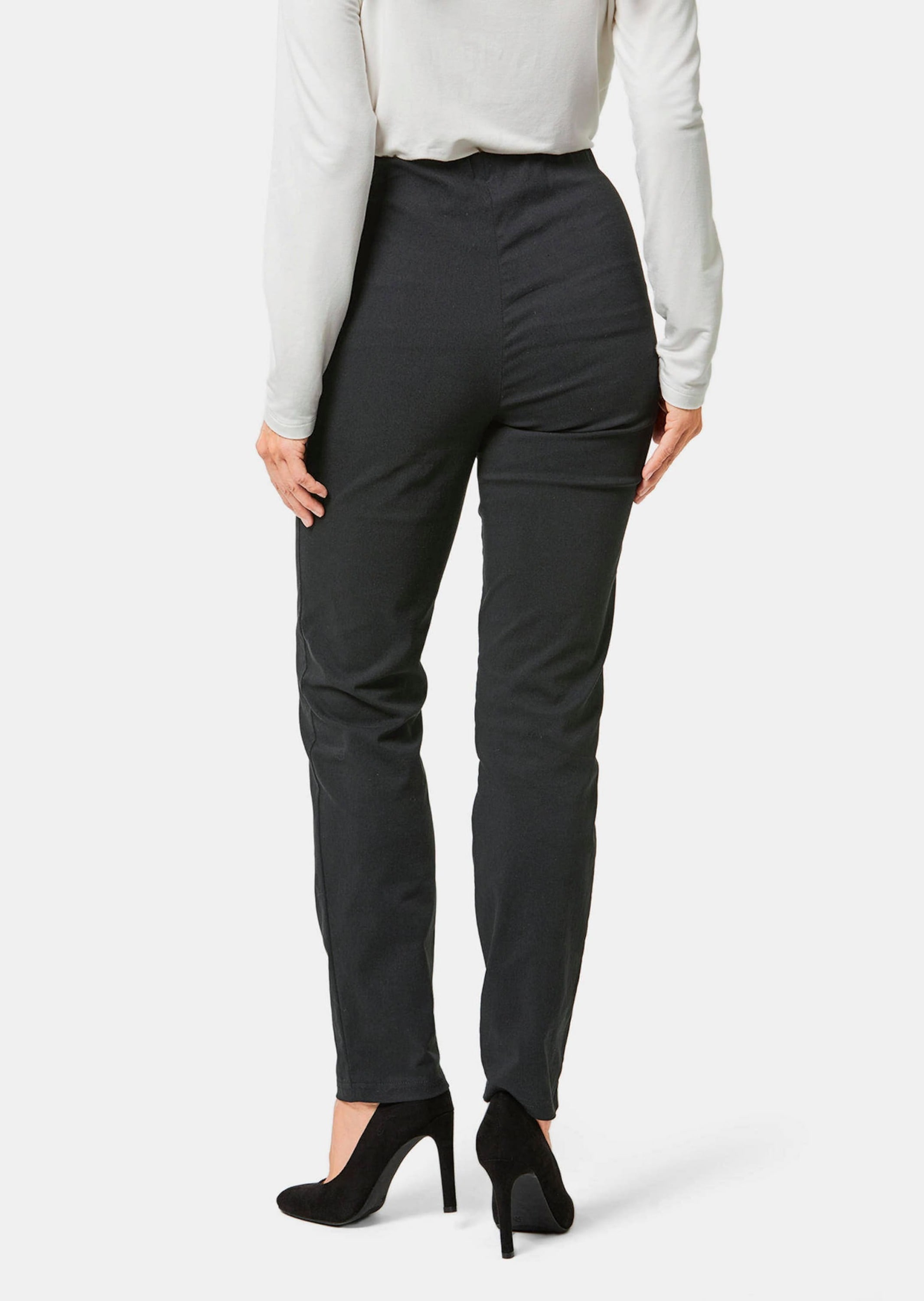 GOLDNER 2-in-1-Hose »Kurzgröße Wärmende Schlupfhose LOUISA in knitterarmer Ware«