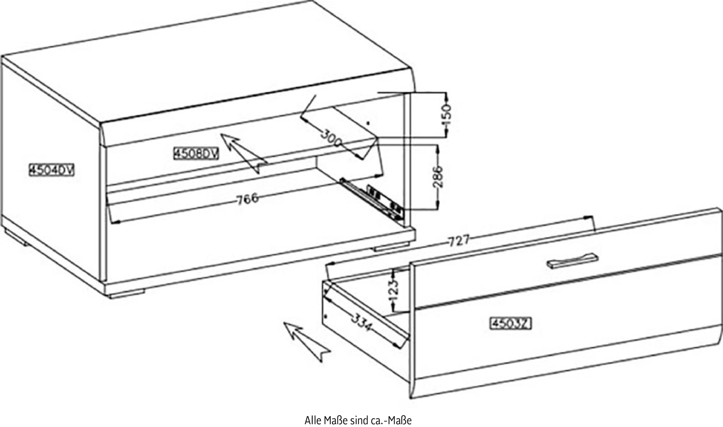 Innostyle TV-Schrank »FUN PLUS II« 1 Schubkasten, Softclose, ABS Kantenschutz