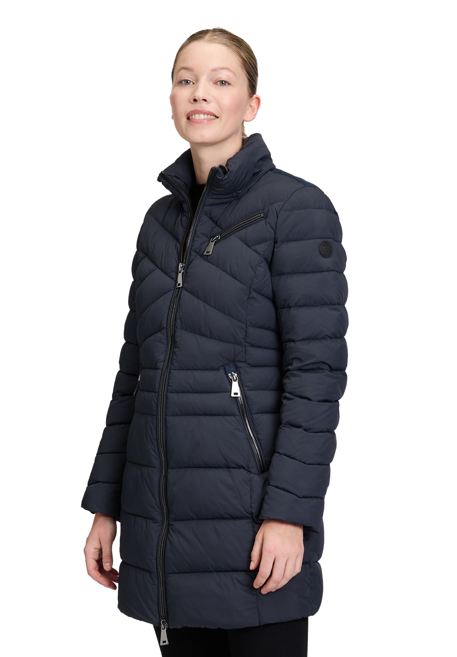 Gil Bret Steppjacke »Steppmantel mit abnehmbarer Kapuze«