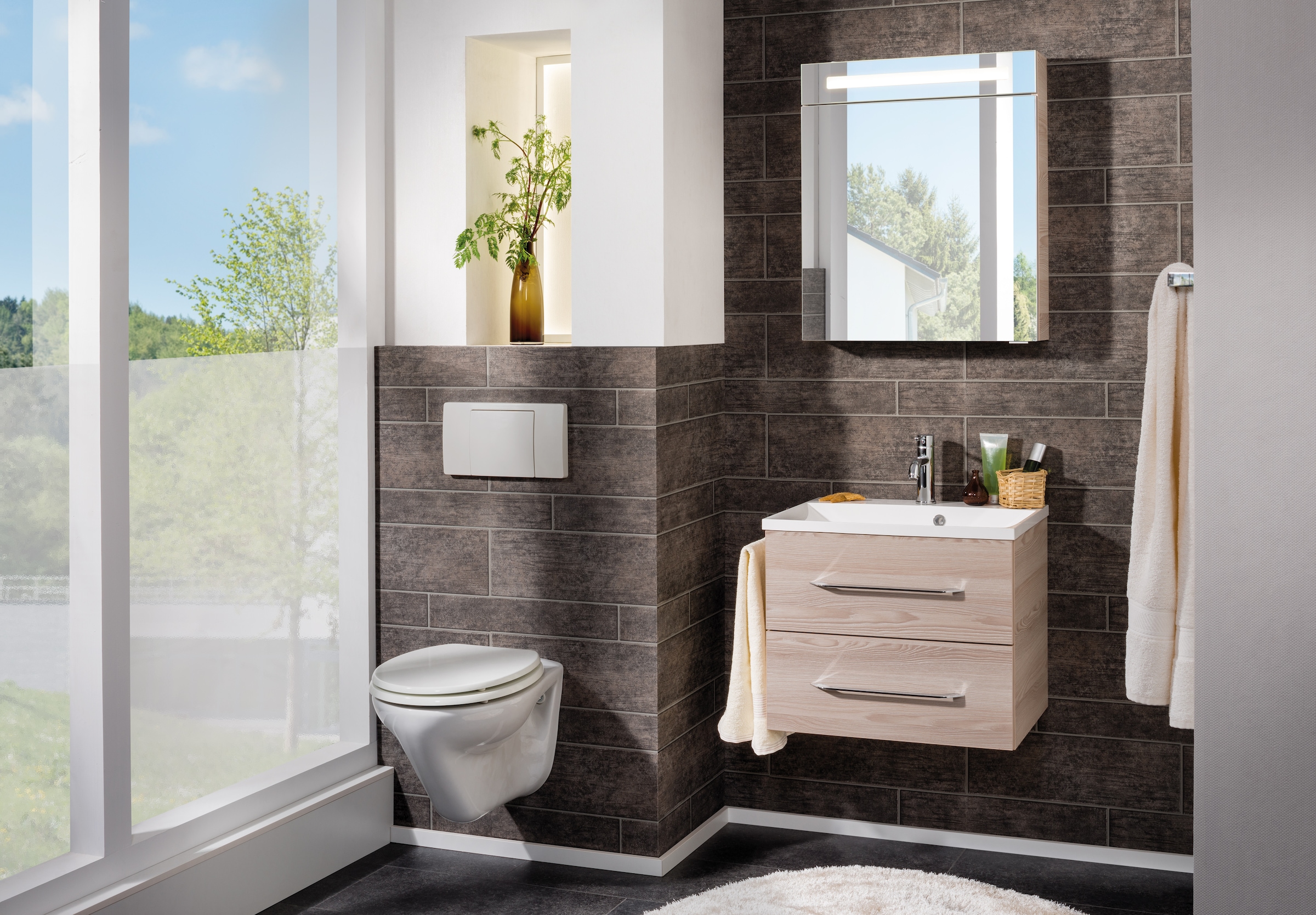 FACKELMANN Waschtisch »Waschplatz-Set B.Clever«, 3-teilig