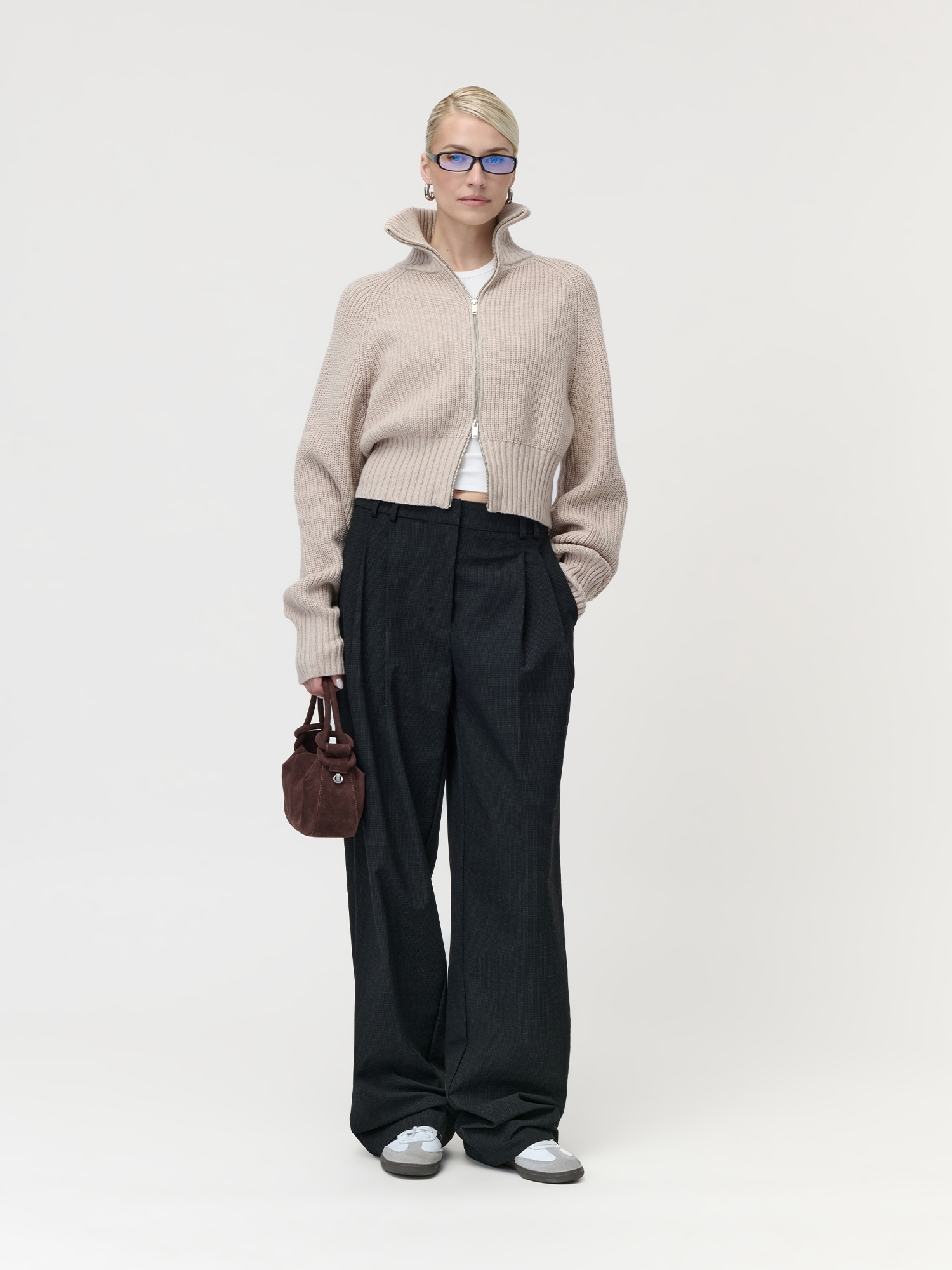 LeGer Stoffhose »Julie Tall, LeGer by Lena Gercke«  mit Bund- und Bügelfalte, feines Muster, länger geschnitten