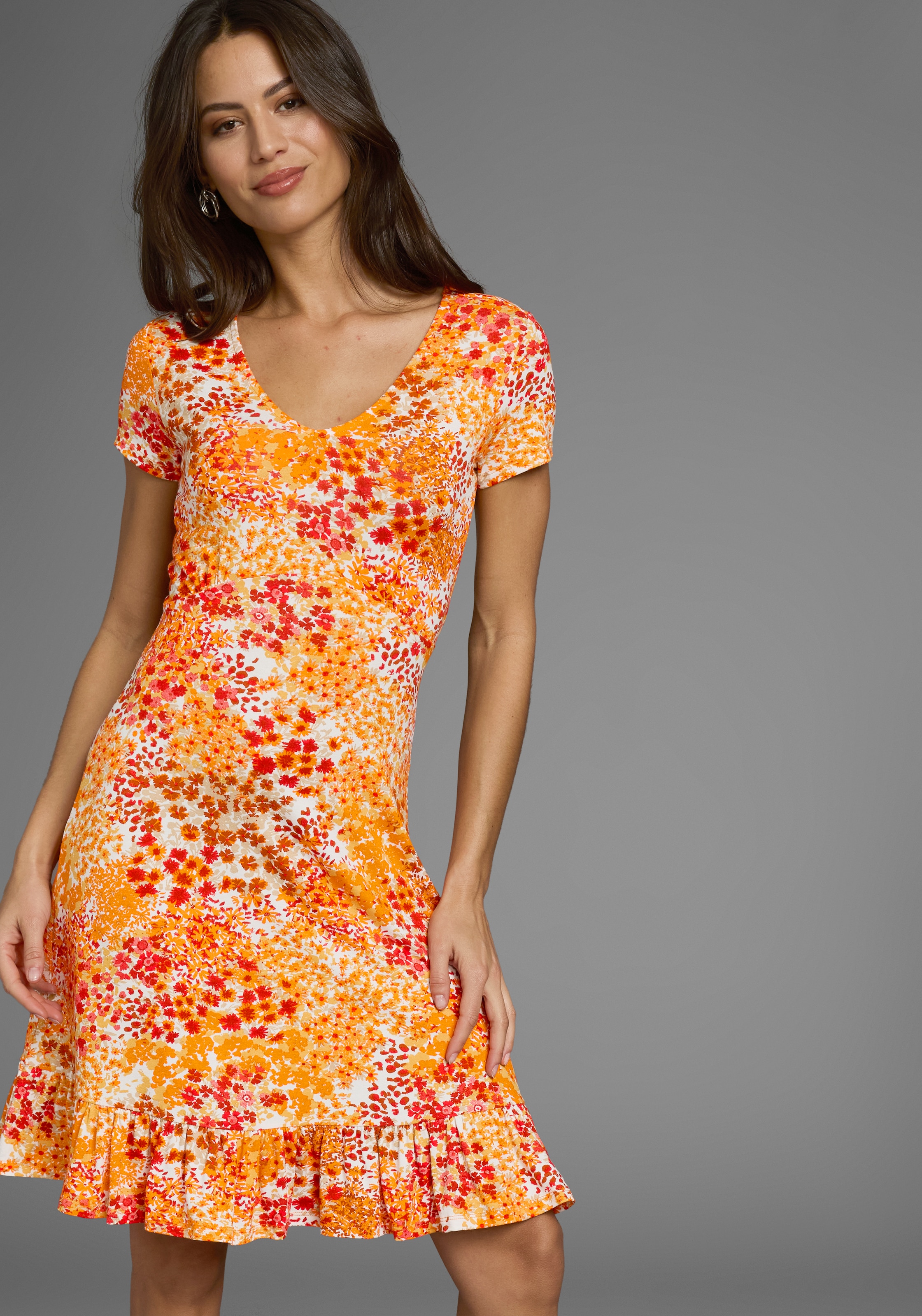 Laura Scott Sommerkleid, sportlich-feminines Skaterkleid, Mini-Länge