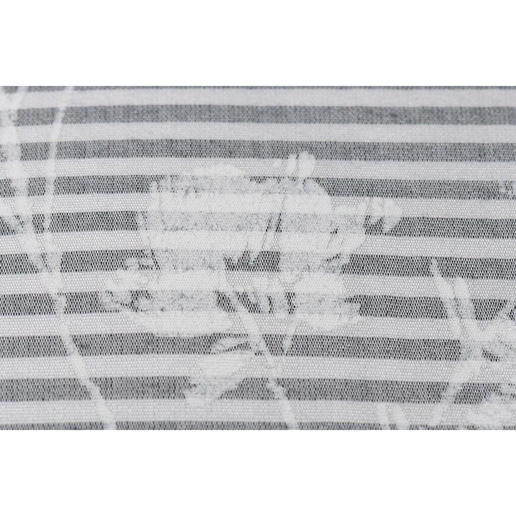 ELBERSDRUCKE Dekokissen »Blomma 07 weiß-grau«, (1 St.), Kissen mit Polyesterfüllung im stilvollen Blumenprint, 45x45cm