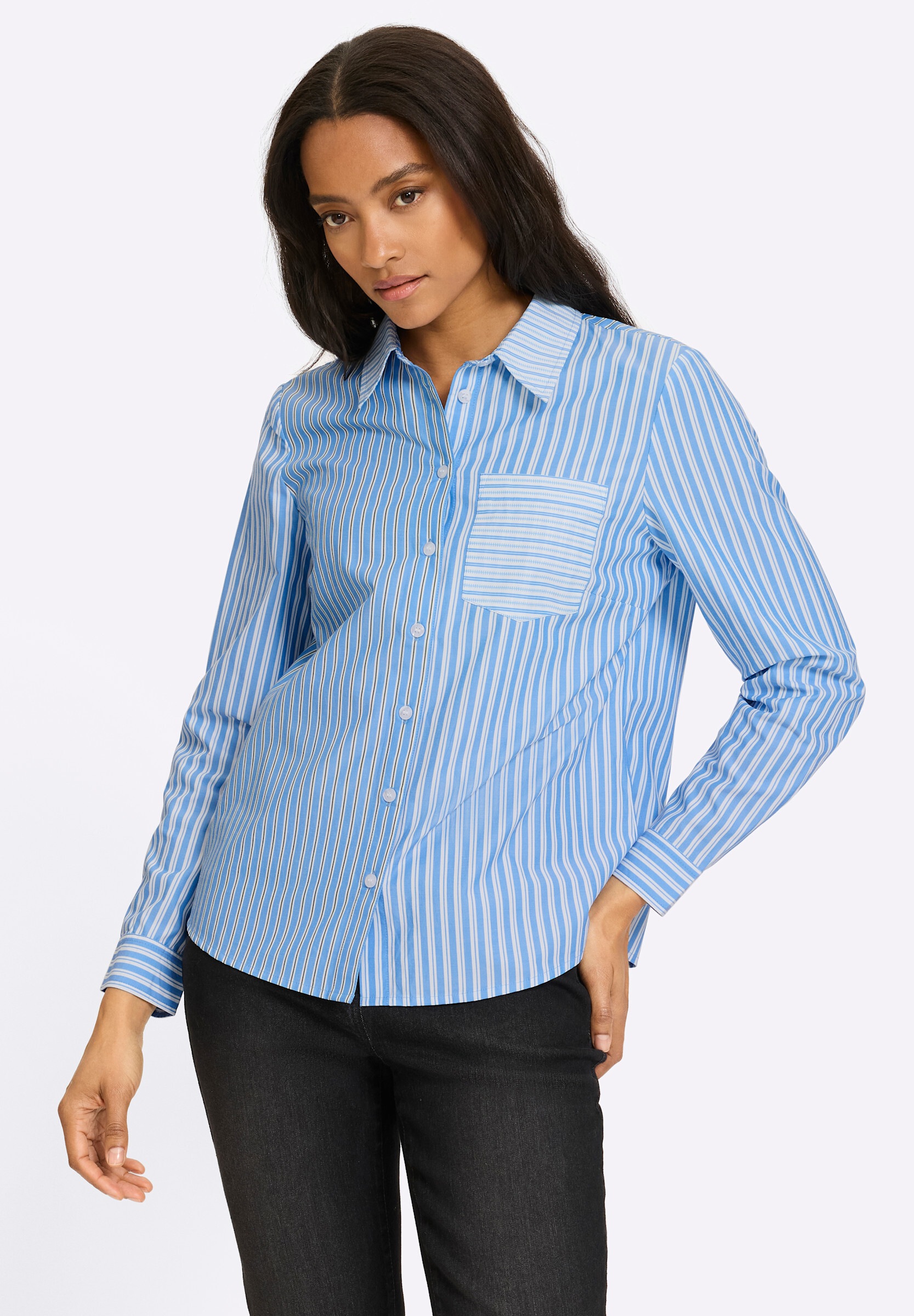heine Hemdbluse »Bluse Hemdbluse im Streifen-Mix«