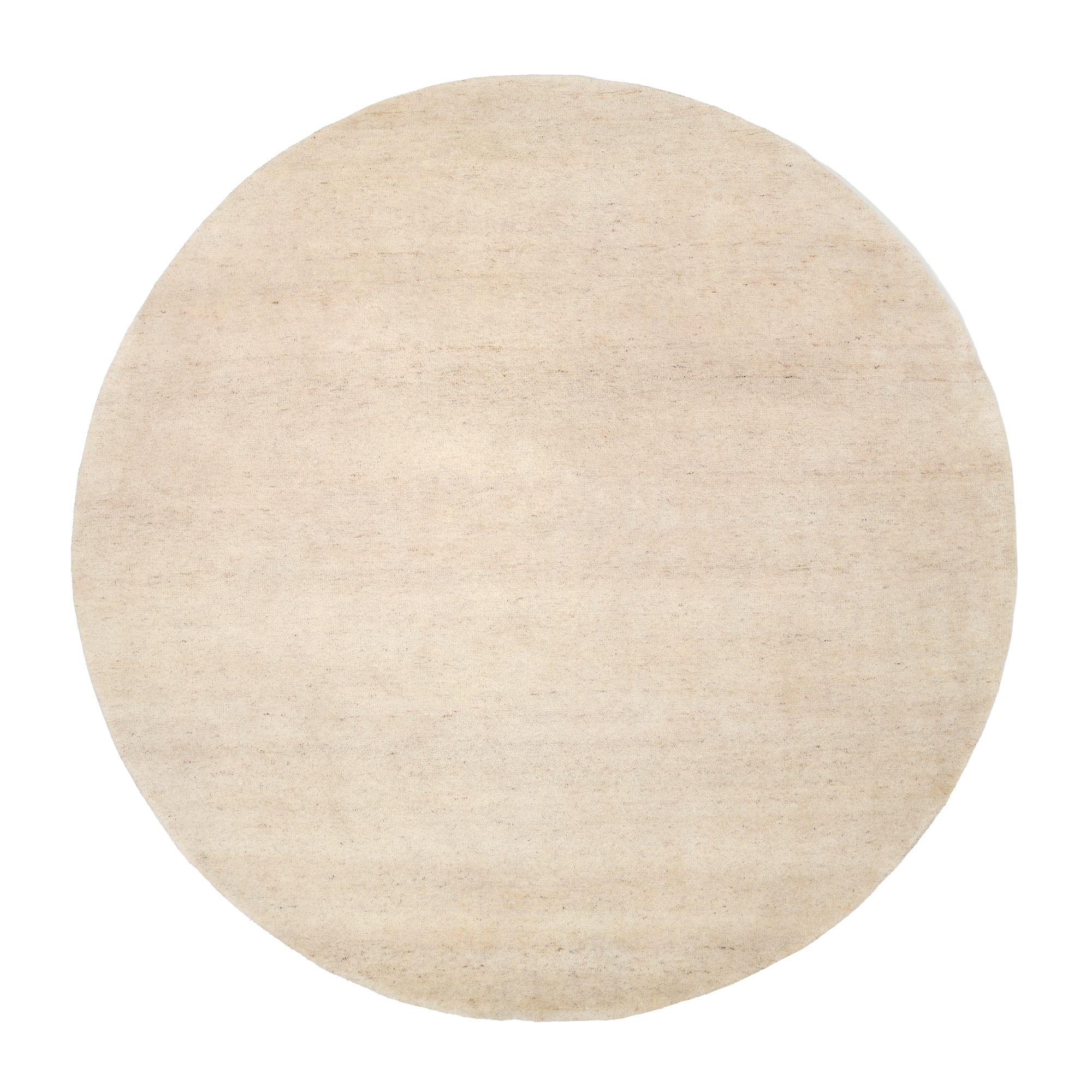 OCI DIE TEPPICHMARKE Wollteppich »ESEMPIO UNI MELANGE«, rund, 18 mm Höhe, reine Wolle, handgeknüpft, hochwertig verarbeitet, natürlich warm