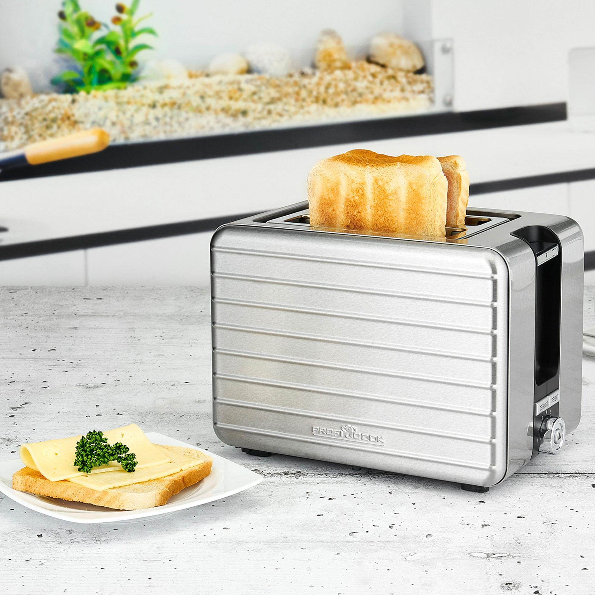 ProfiCook Toaster »PC-TAZ 1110«, 2 kurze Schlitze, für 2 Scheiben, 1050 W  mit 3 Jahren XXL Garantie