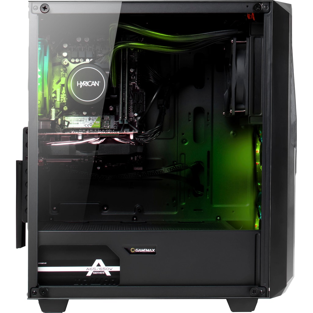 Hyrican Gaming-PC-Komplettsystem »Striker SET02262«, 5600X, Windows 11, inklusive 27" Monitor AOC C27G2AE/BK