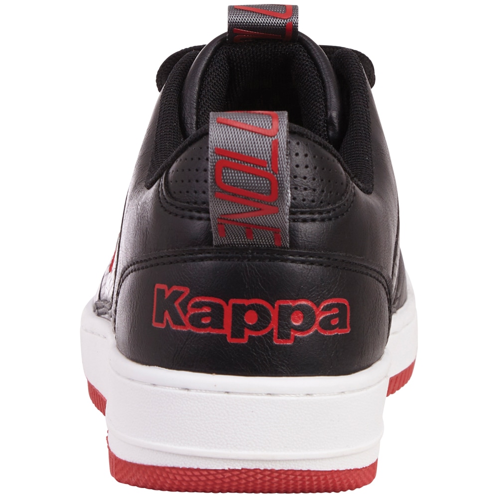 Sneaker, Evolution ♕ Zungen- auf Fersenloops und Ambigramm bei Kappa mit