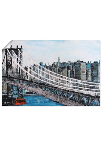 Artland Wandbild »New York Brooklyn Bridge«, Amerika, (1 St.), in vielen Größen &... kaufen