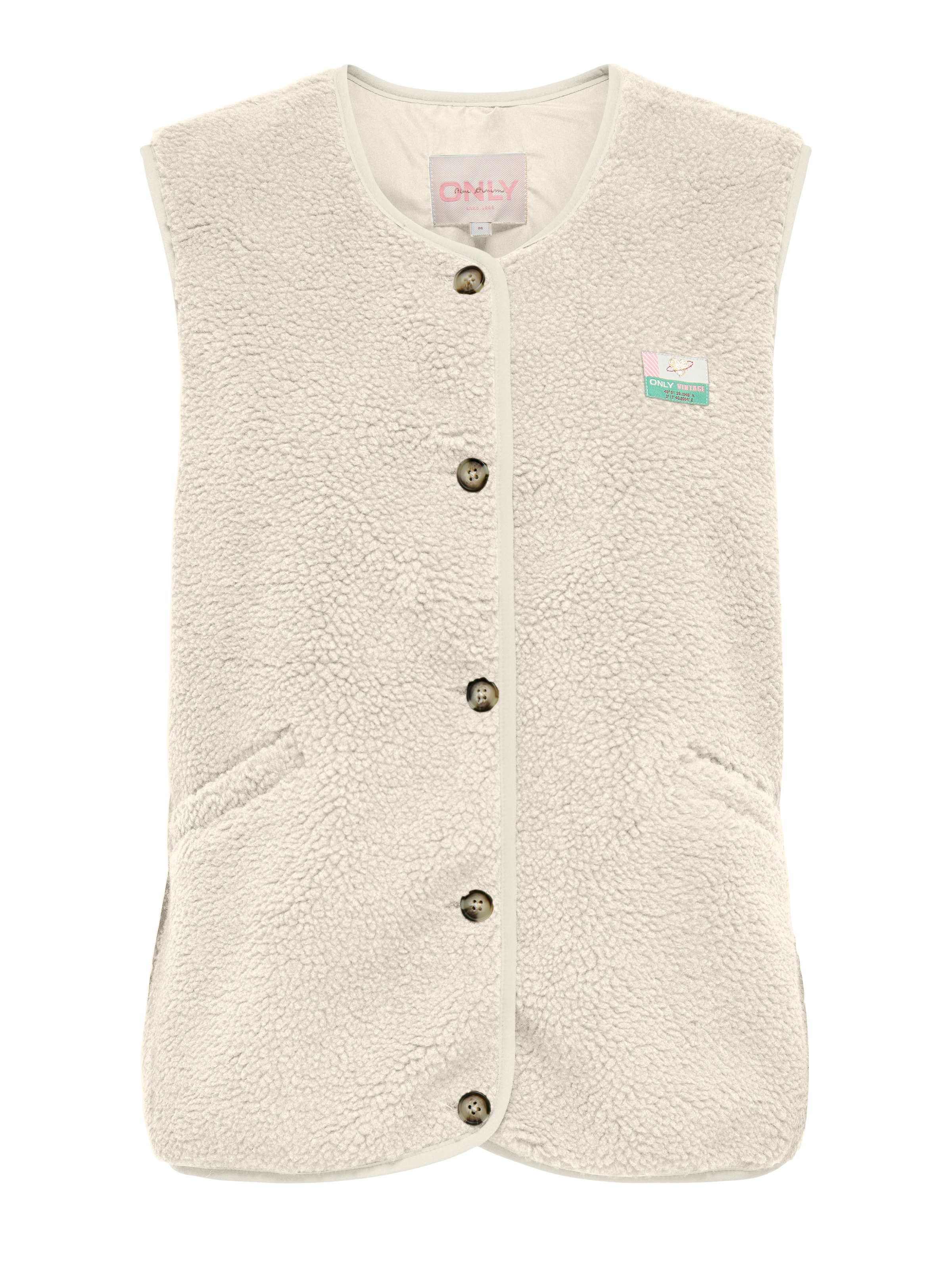 ONLY »ONLBABY LIFE TEDDY VEST PNT CS« Kunstfaser