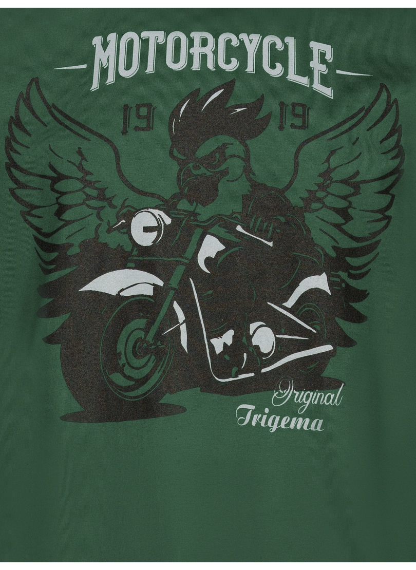 Trigema T-Shirt »TRIGEMA T-Shirt mit großem Motorrad-Printmotiv«, (1 tlg.)
