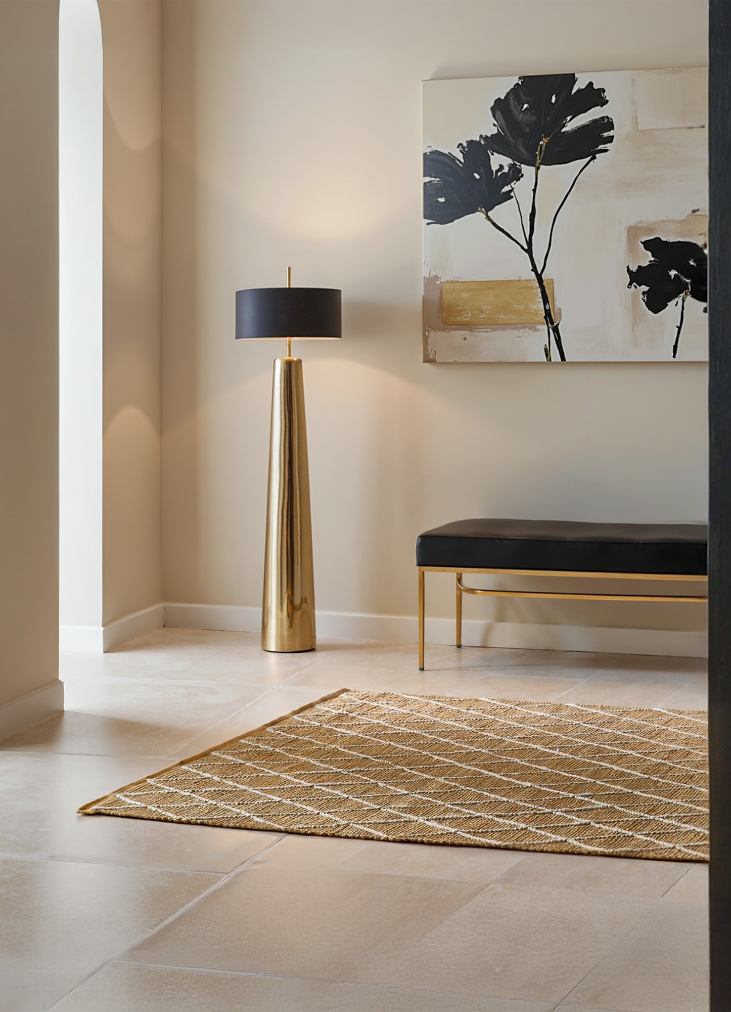 HANSE Home Teppich »Kunu Juteteppich«, rechteckig, 10 mm Höhe, Naturfasern, Jute mit Baumwolle, Wohnzimmer, Diele, Flur, Boho, Skandi