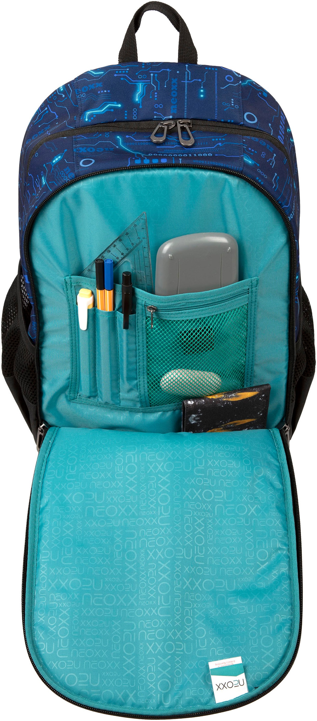 neoxx Schulrucksack »Flow, Next Level«, teilweise aus recyceltem Material